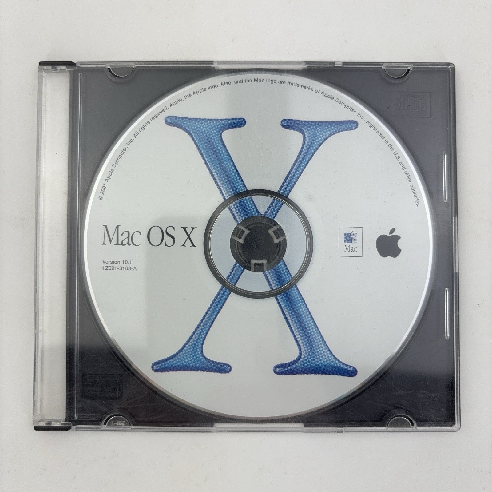 Apple Mac OS X Install CD Version 10.1 Disc 2001 – 1Z691-3168-A