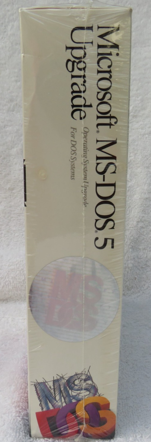Microsoft MS Dos 5 Upgrade PC System Software NEW Factory Sealed 5.25 Disks 1991