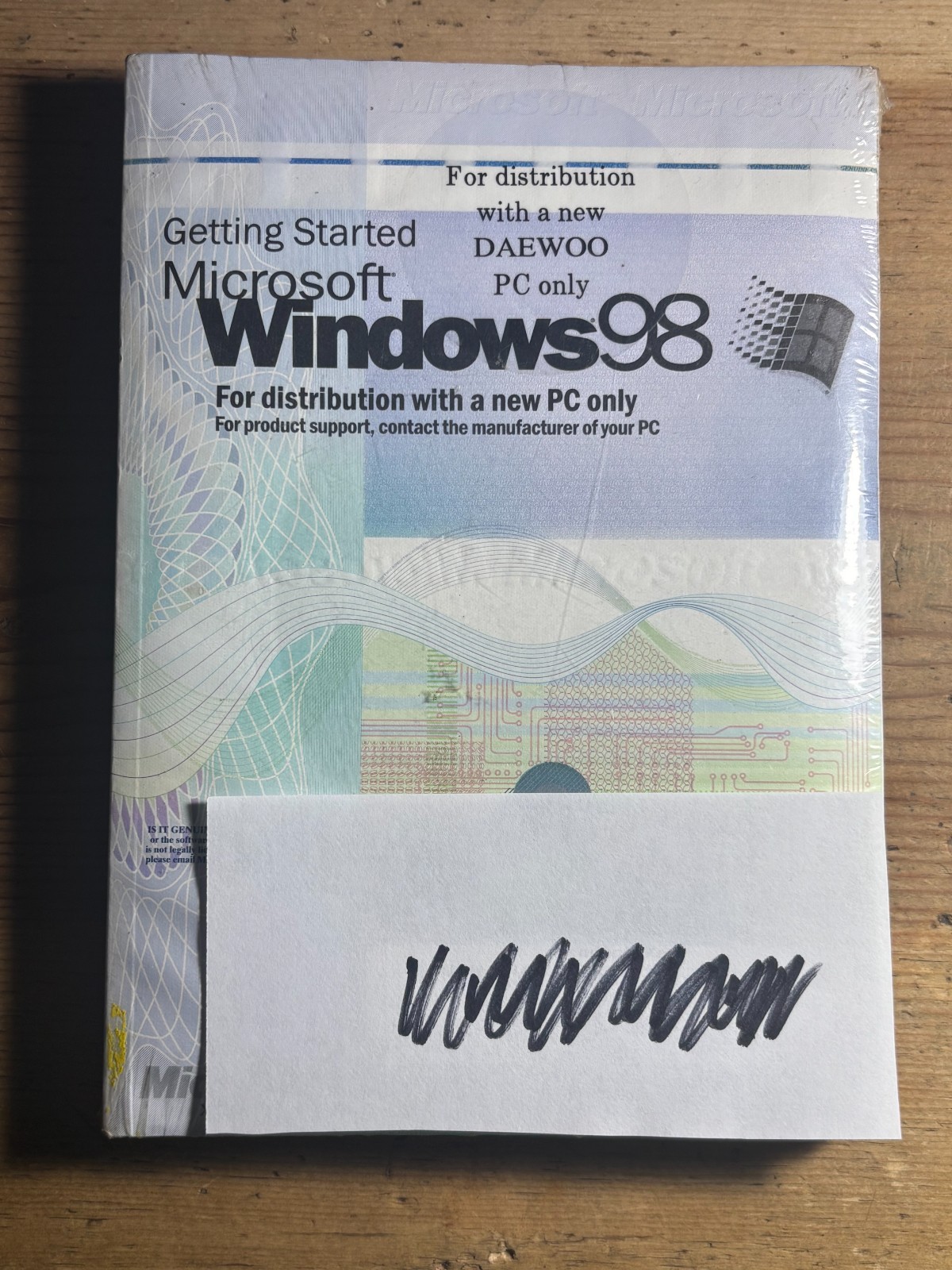 NEW Vtg 1998 Microsoft Windows 98 Full Operating System for Daewoo PC 1st Ed.