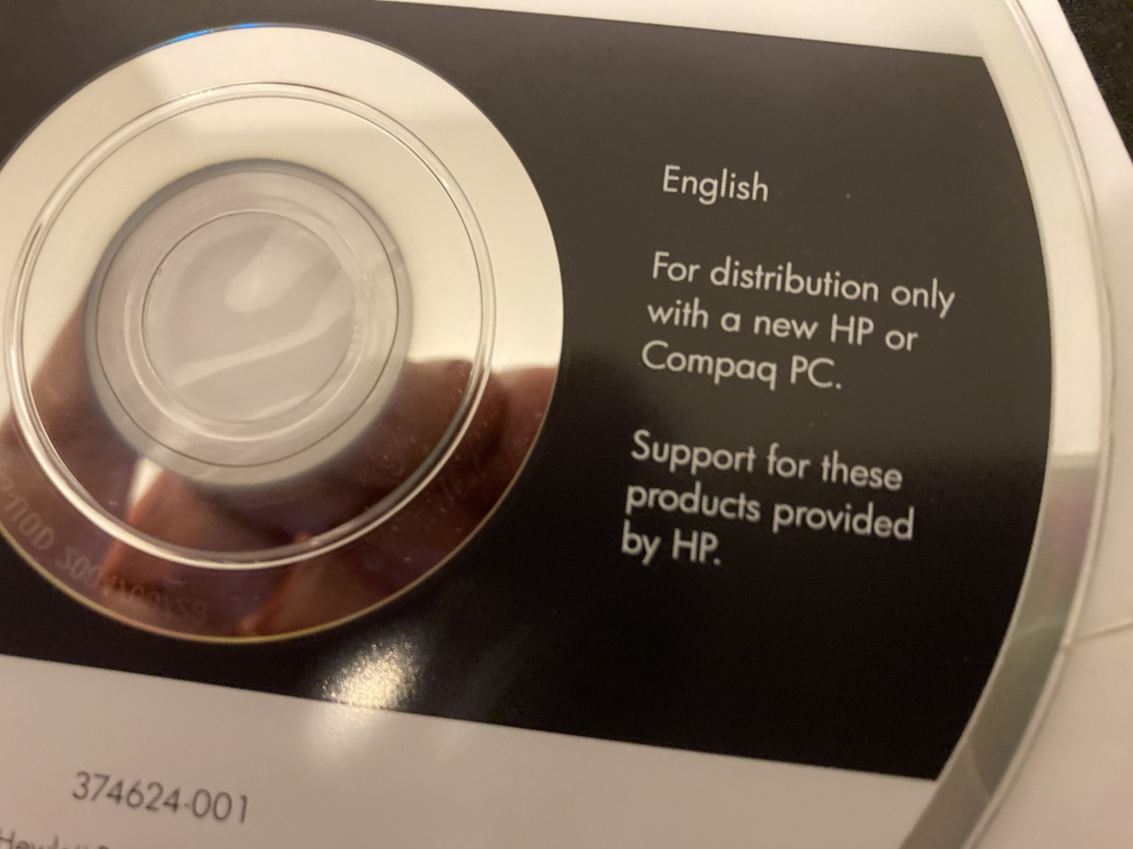 HP Application, Driver Recovery and Image DVDS for Windows 2004 No Product Key