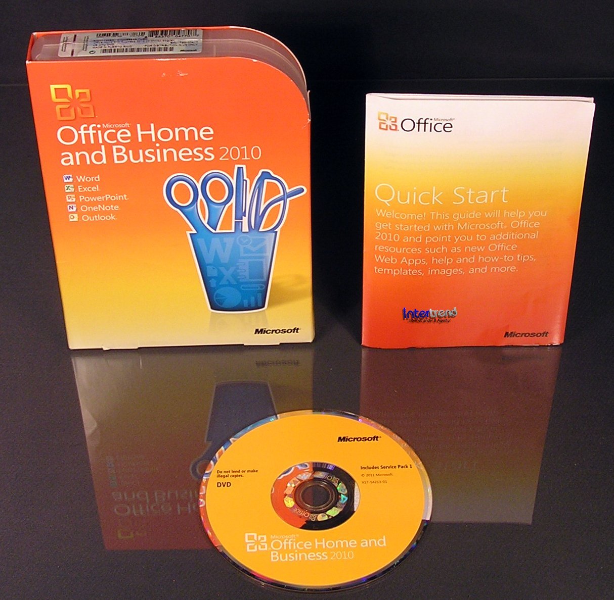 Microsoft Office Home and Business 2010 Vollversion Englisch Box, DVD + SP1 OVP