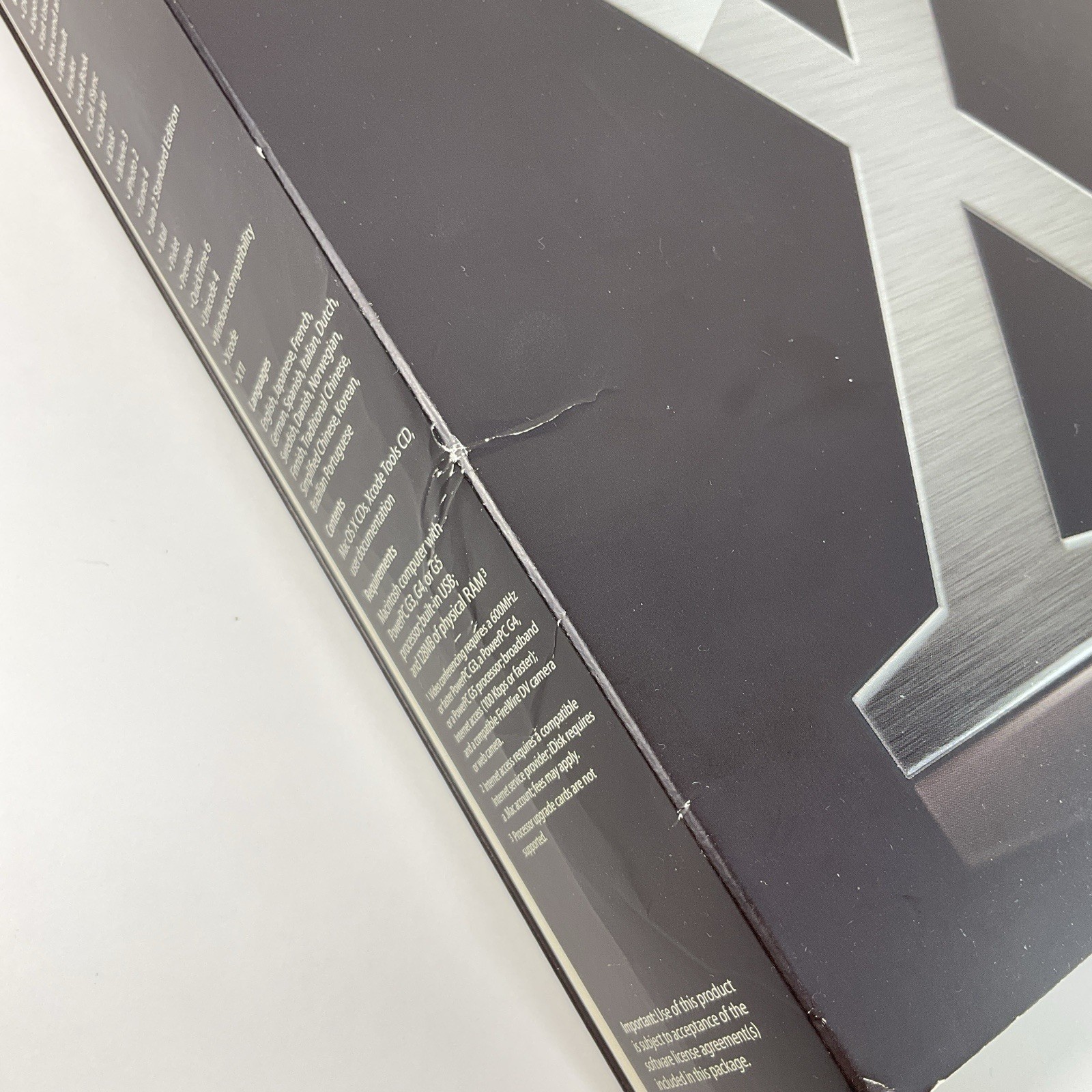 APPLE MAC OS X PANTHER VERSION 10.3 DISC IN BOX WITH MANUAL M9227LL/A