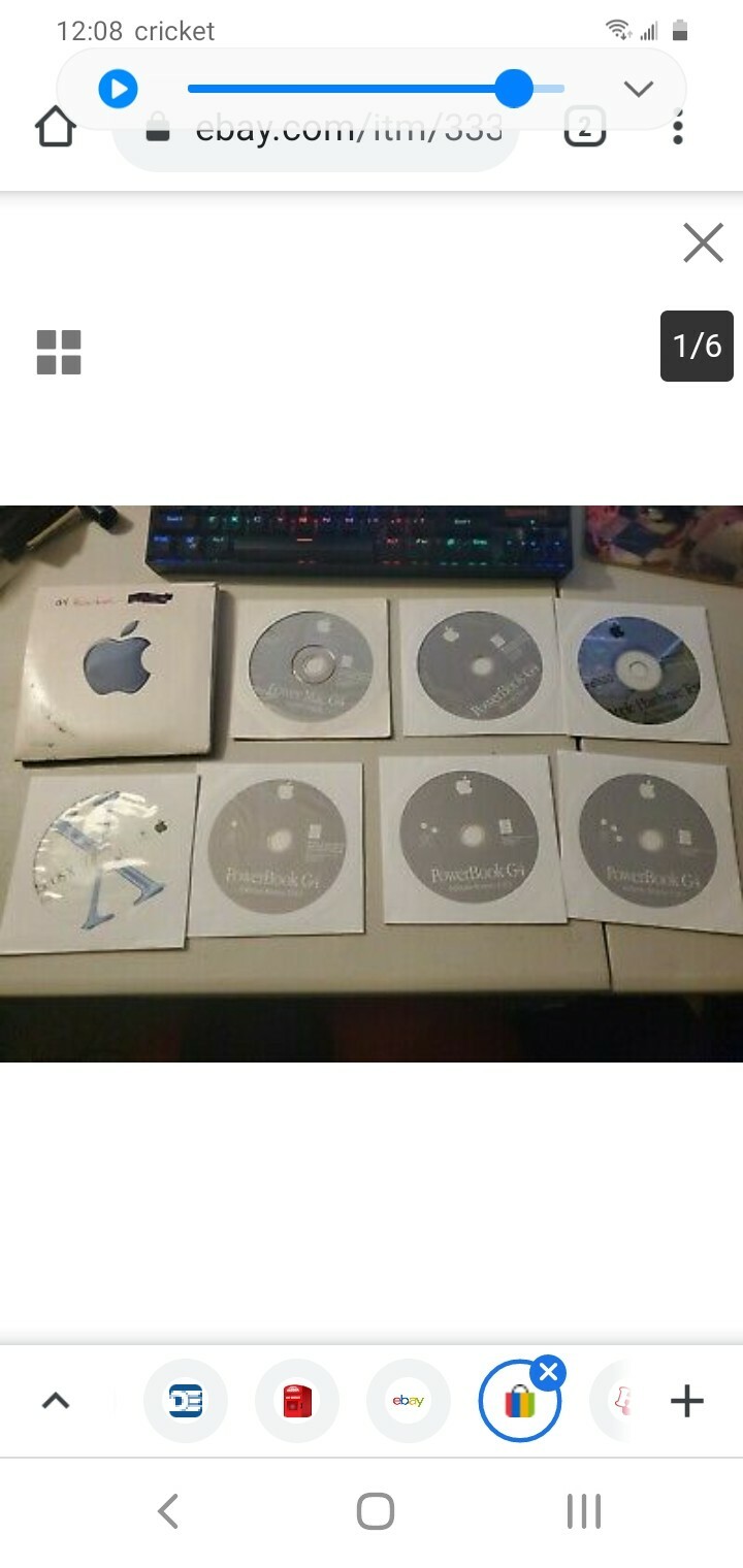 Apple Power Mac G4 Media Restore & OS X Install Discs – 7 Discs