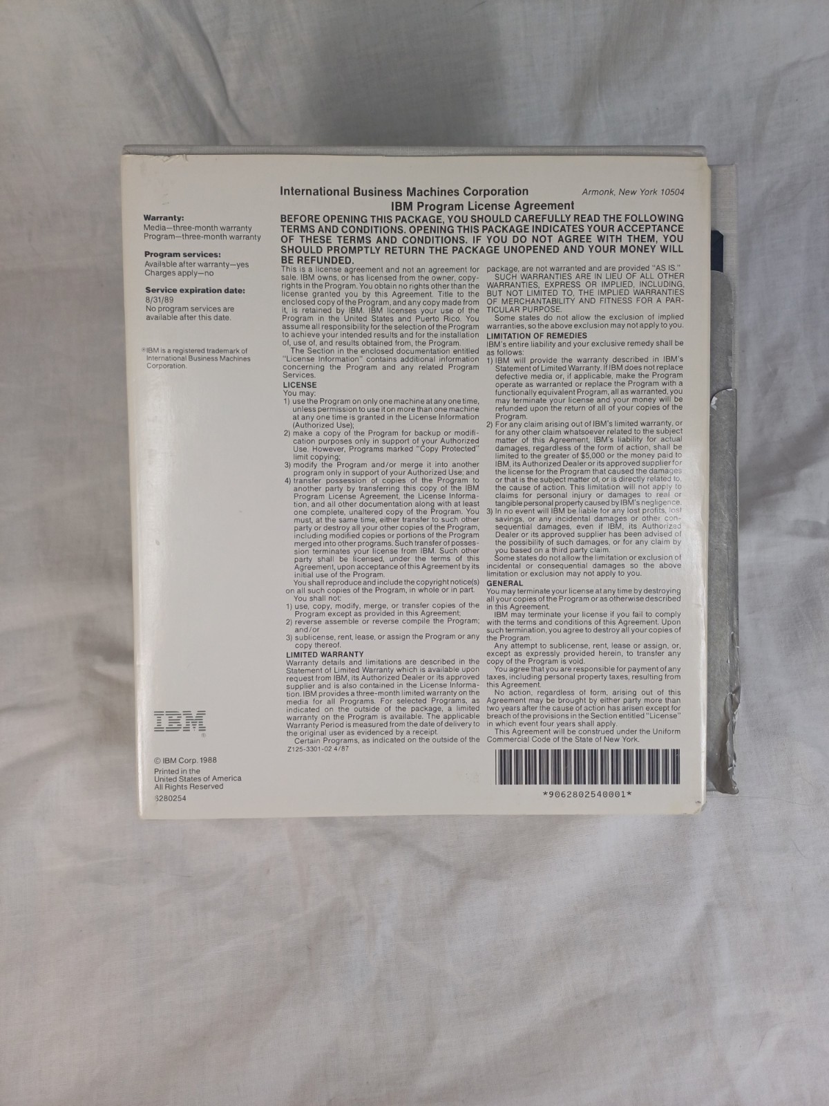 IBM DOS 4.00 OS Technical Reference Application Programming Book, Semi Complete?