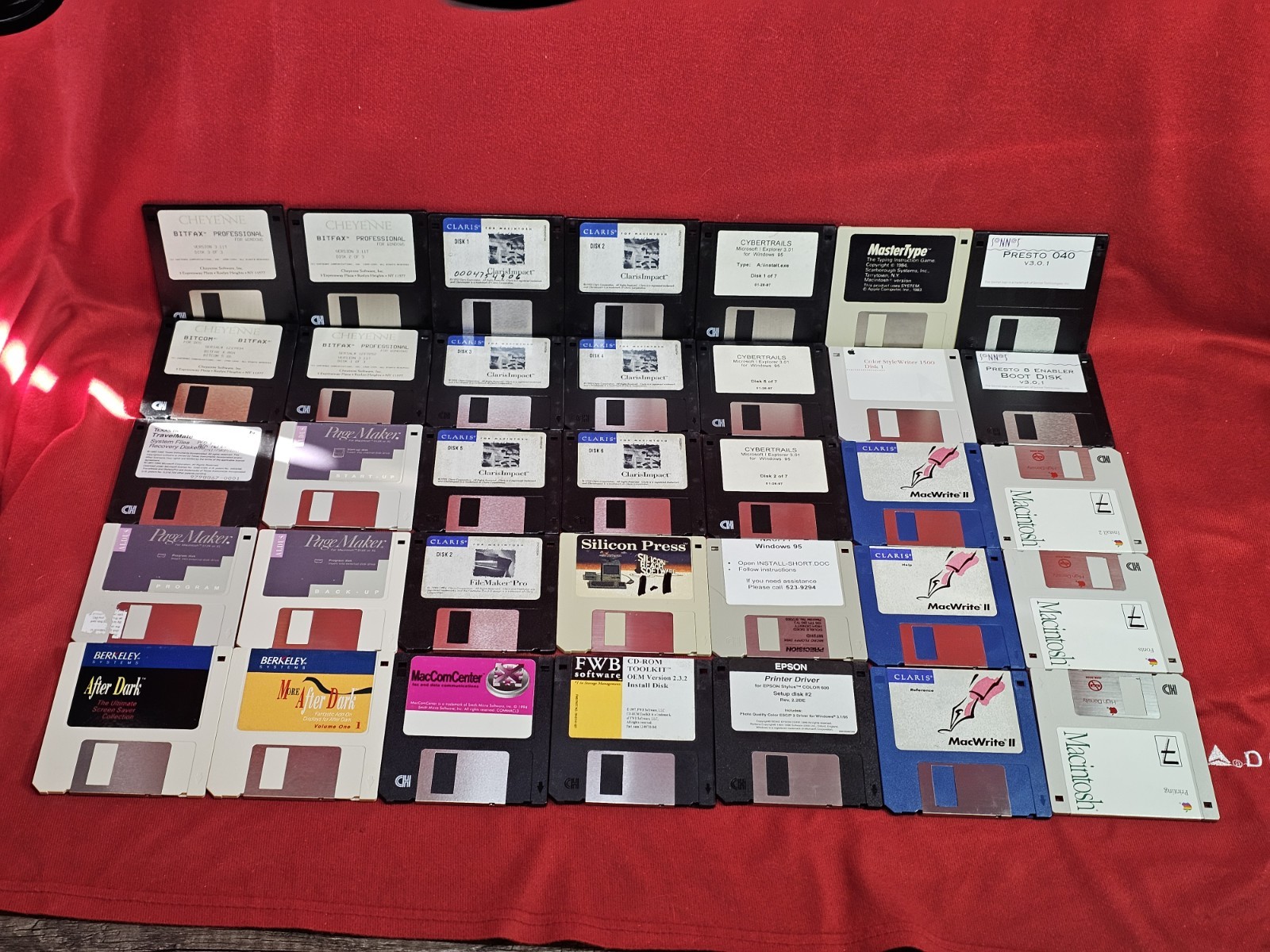 Vintage Classic Apple Macintosh System Software Floppy Disks Huge Lot Computing