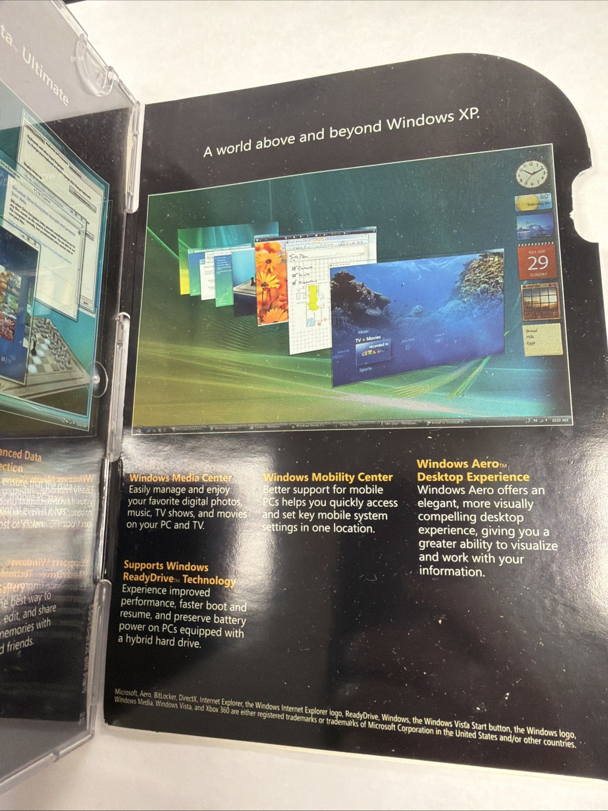 Microsoft Windows Vista Ultimate 32/64-Bit 2 Disc Set w/ Key & Book