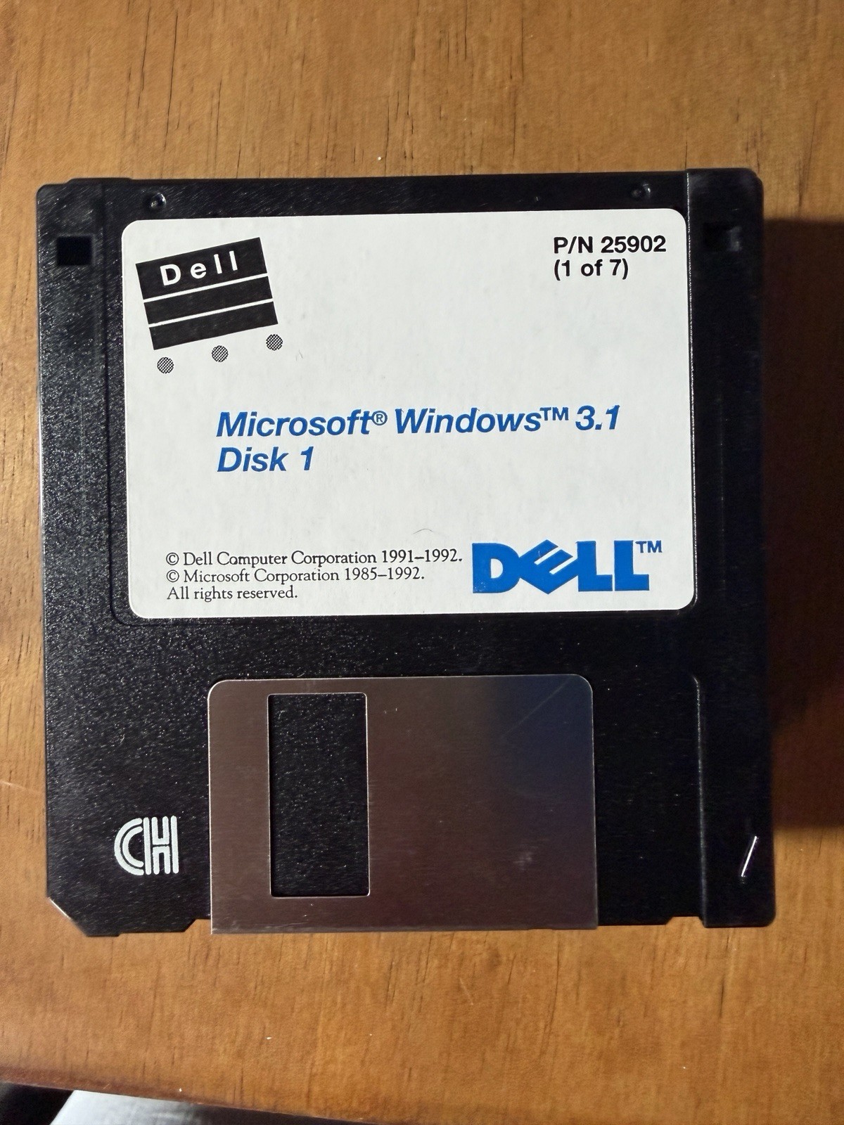 Dell Microsoft Windows 3.1 OEM 8-Disk Set 3.5” Floppy 1992 Untested