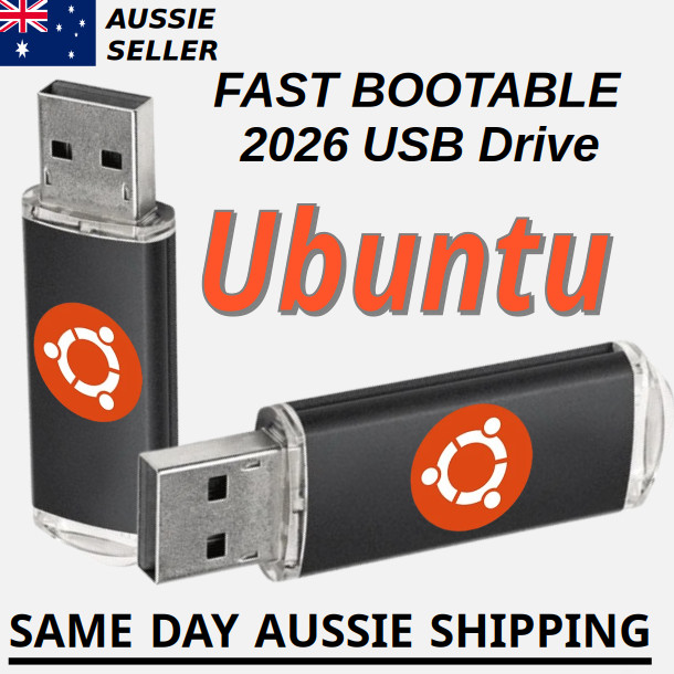 Ubuntu Linux Latest Version Australian Shipping Bootable USB Flash Drive Fast