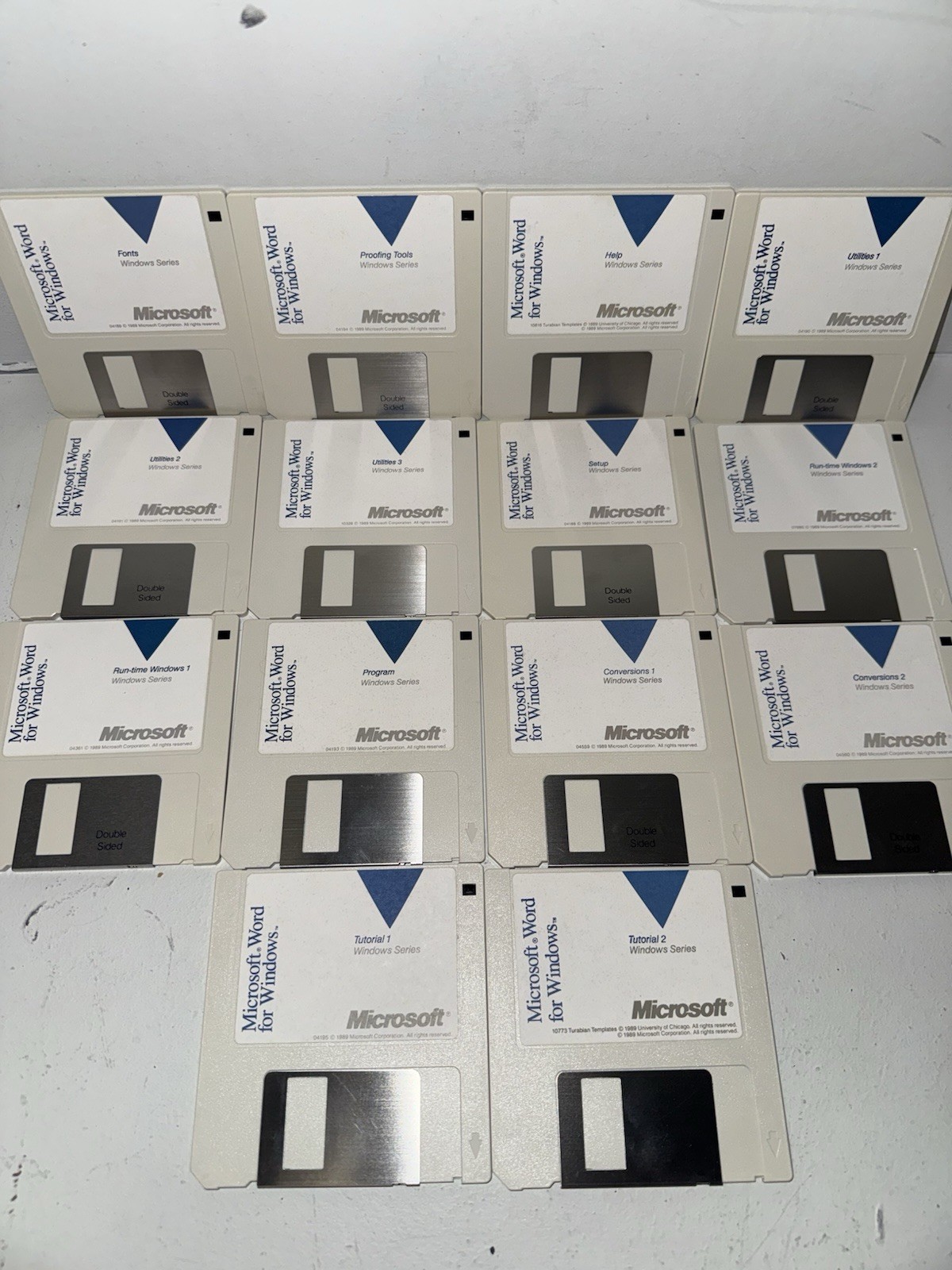 Microsoft Word for Windows 1.0 1989 Complete 14 Disk Set 3.5” Floppy