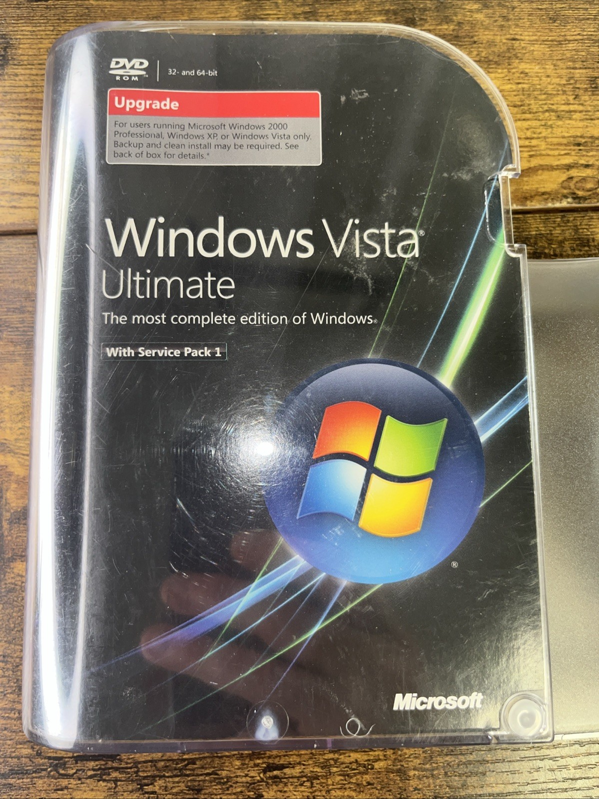 MS Windows Vista Ultimate Upgrade 32 &64 Bit Genuine Retail Version 2-Discs Only