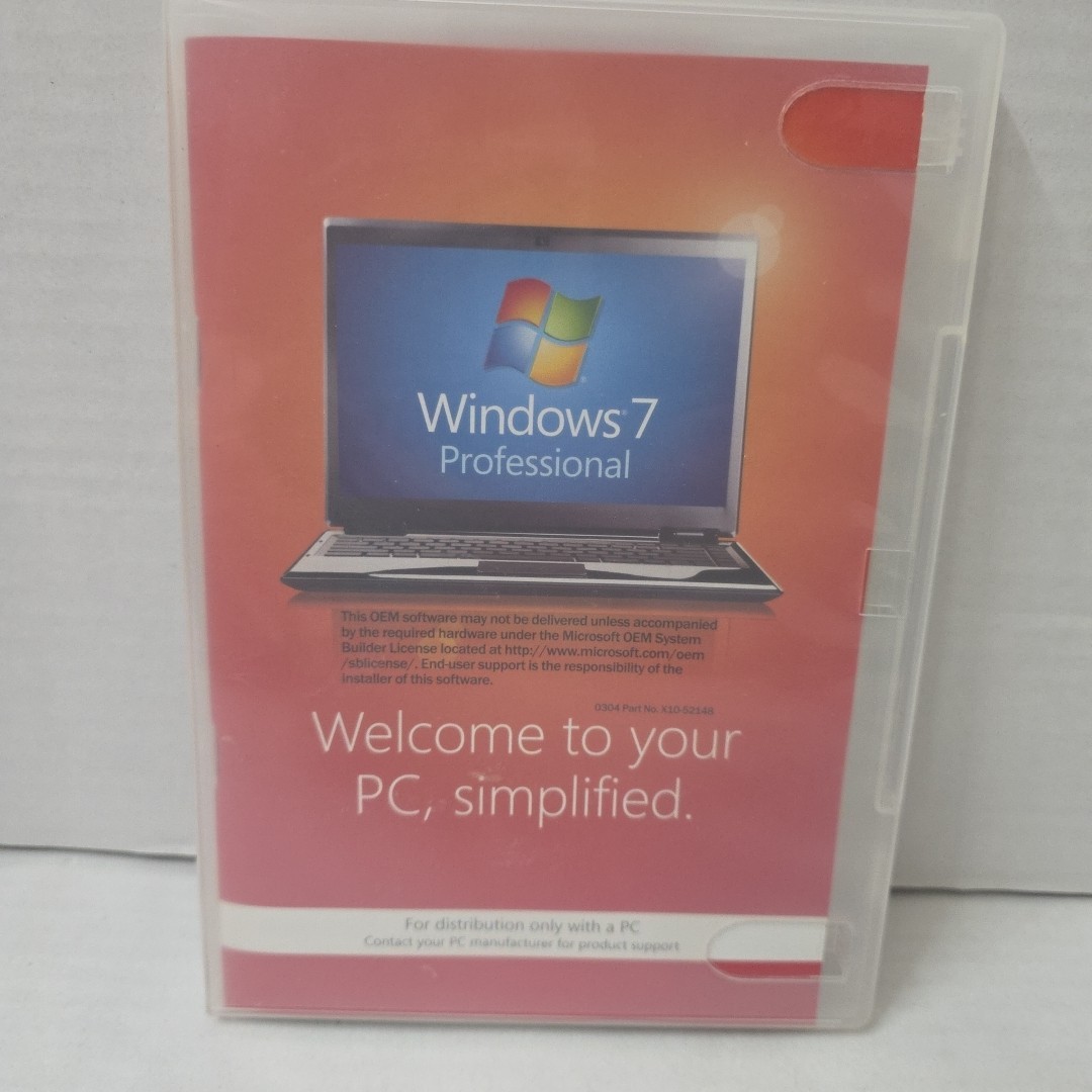 Windows 7 Pro Disc And Book SP1 x64 English 1pk DSP – FQC-08289