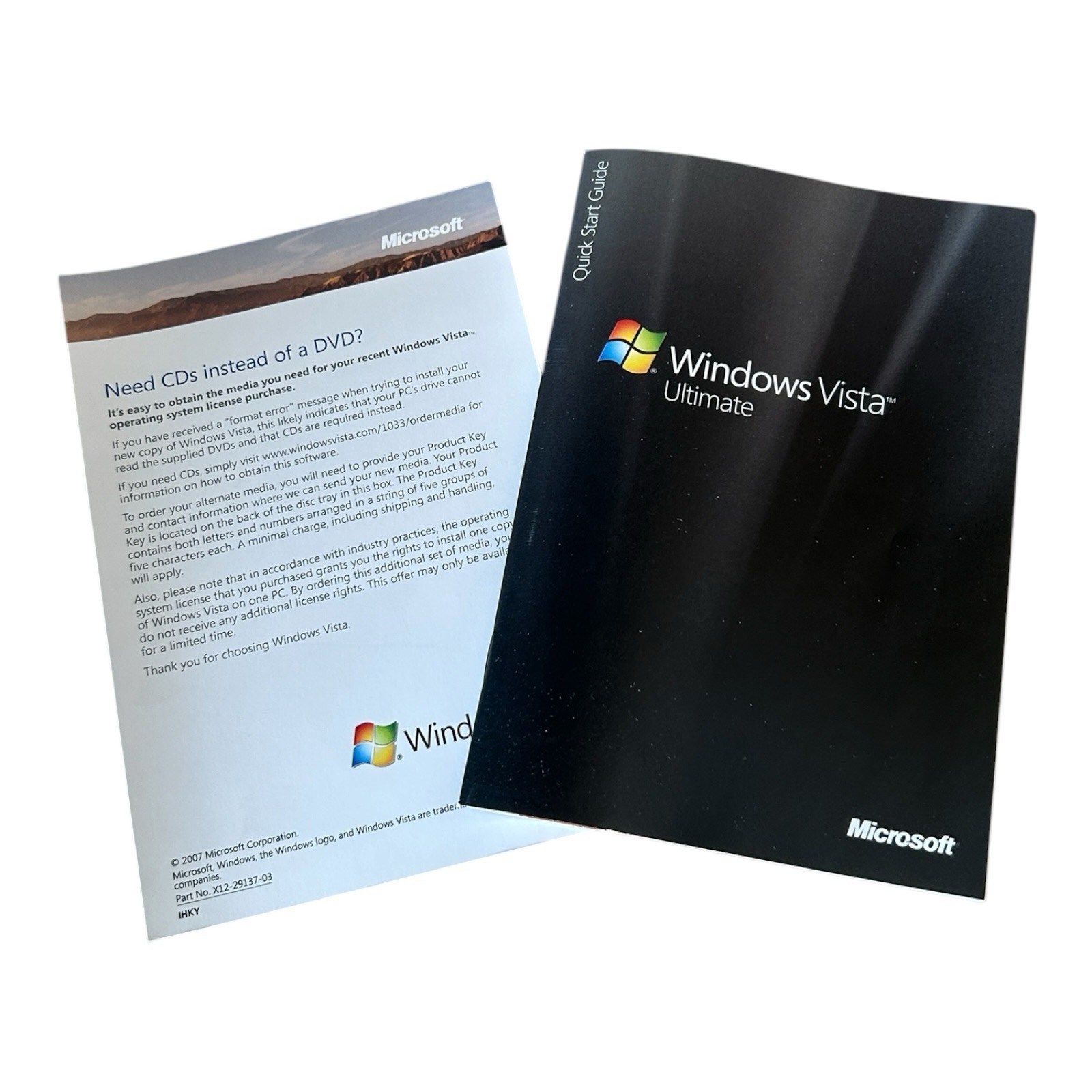 Microsoft Windows Vista Ultimate SP1 32/64-Bit Full Retail w/ Key