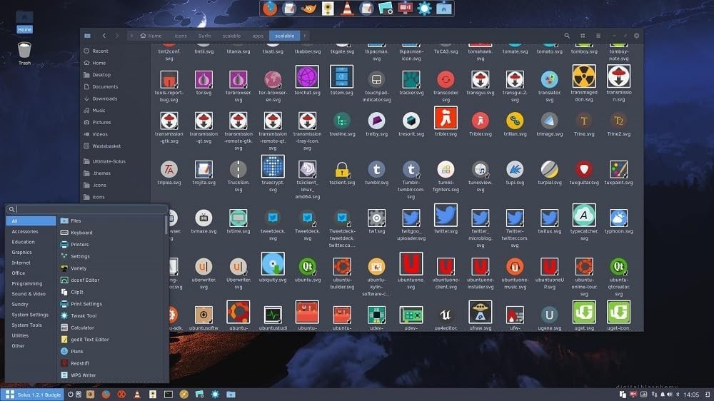 Latest New Release Solus Linux Gnome OS Operating System for PC on DVD