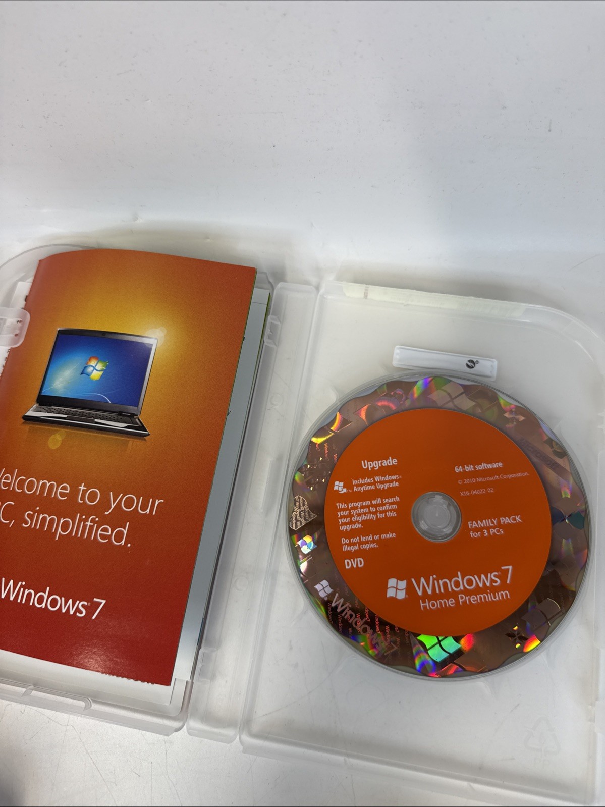 Microsoft Windows 7 Home Premium Family Pack Upgrade 32/64-Bit 3 PCs