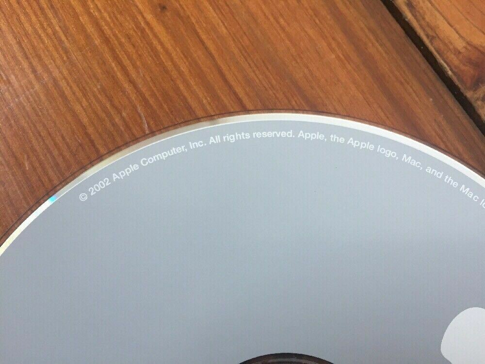 2002 Macintosh Power Mac G4 OS 10 10.1.3 Puma Disc OS X Software Install CD 1.1