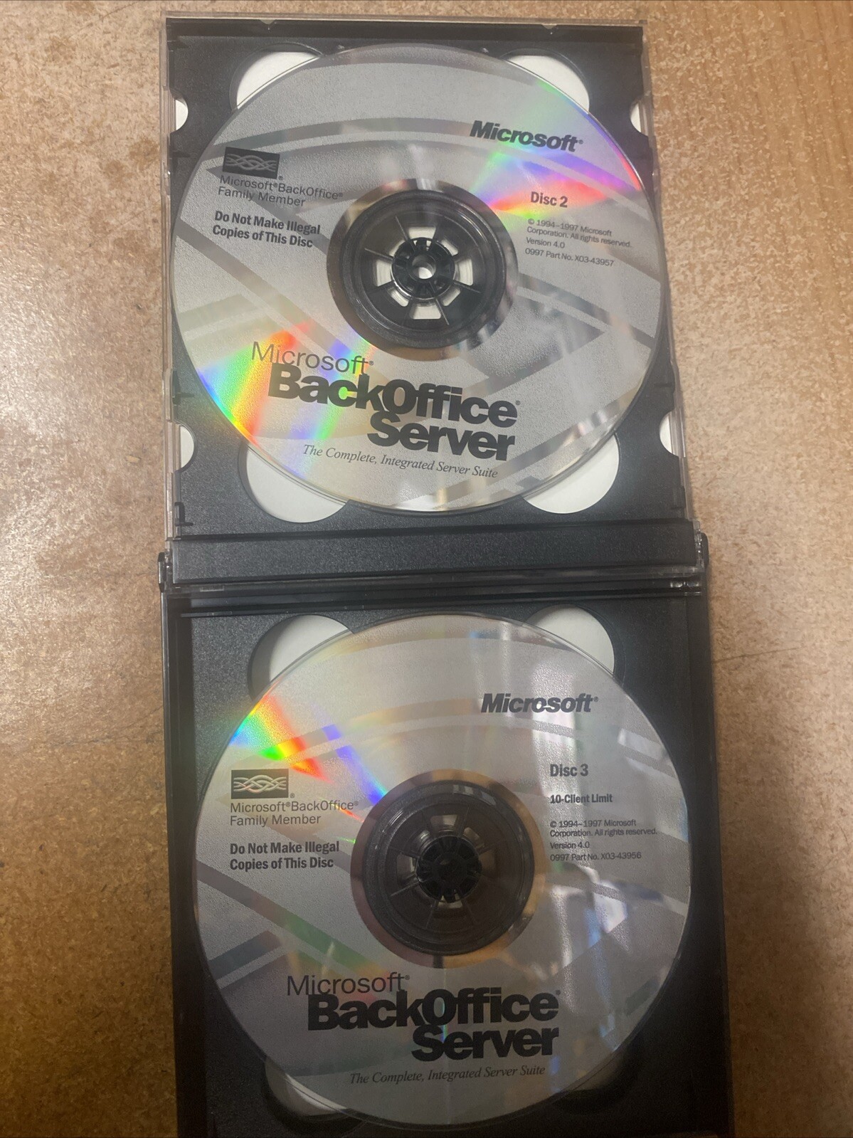 Microsoft 1997 BackOffice Server Version 4.0 6-Discs