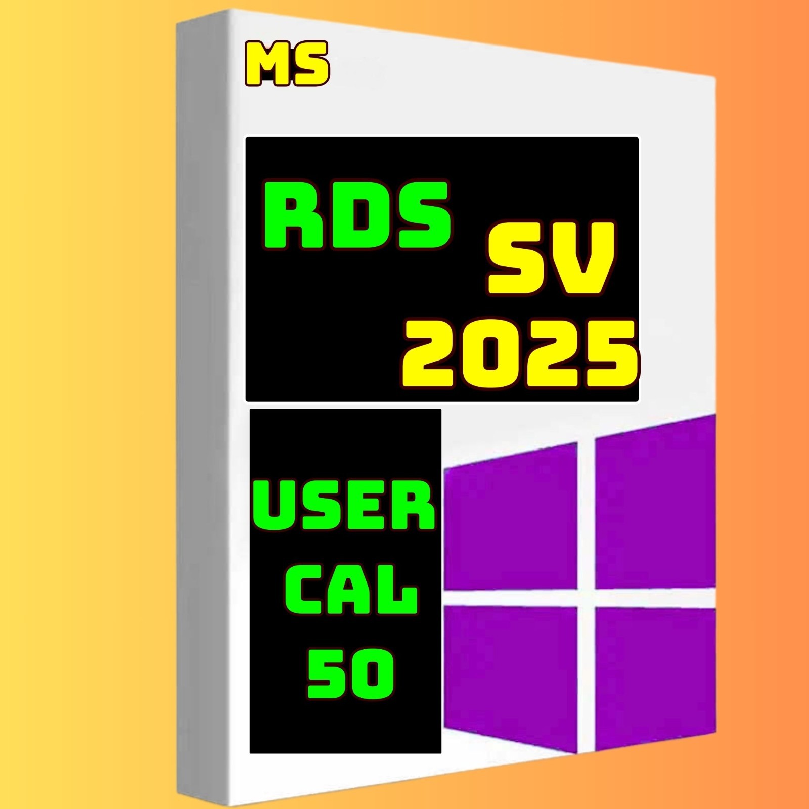 Rds cal User 50, Desktop Remote Service – for 50 Users Cals – for SV 2025 set up