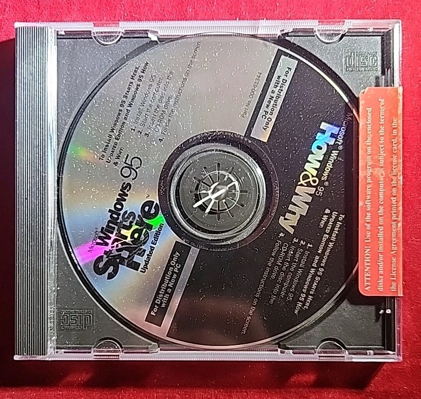 VINTAGE 1995 WINDOWS 95 STARTS HERE ( CD-ROM, 1995 )