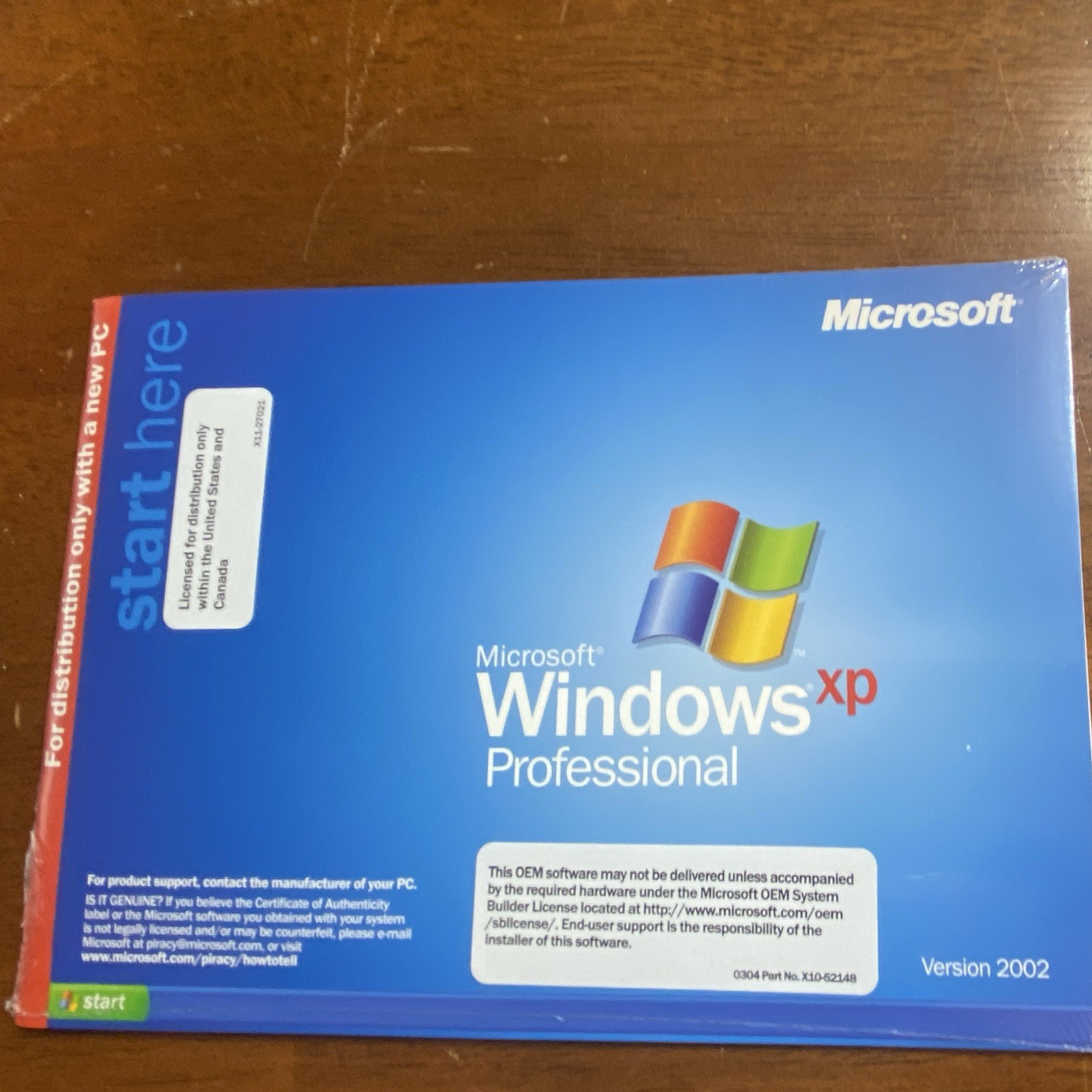 Microsoft Windows XP Professional OEM CD English 1 Device Operating System