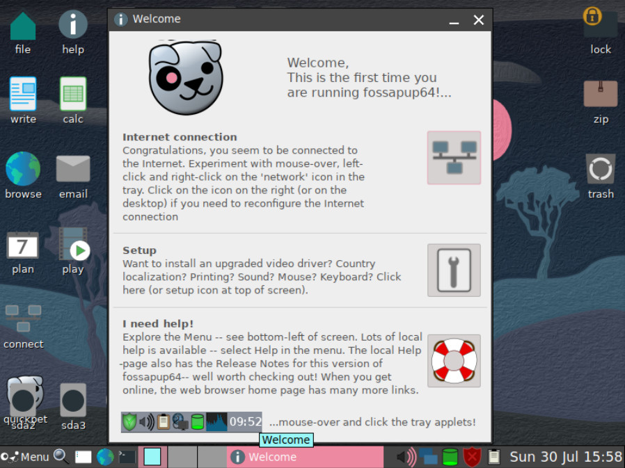 Puppy Linux 9.5 Live/Installer DVD – Perfect for Older 64-bit PCs! Same DayUSA!!