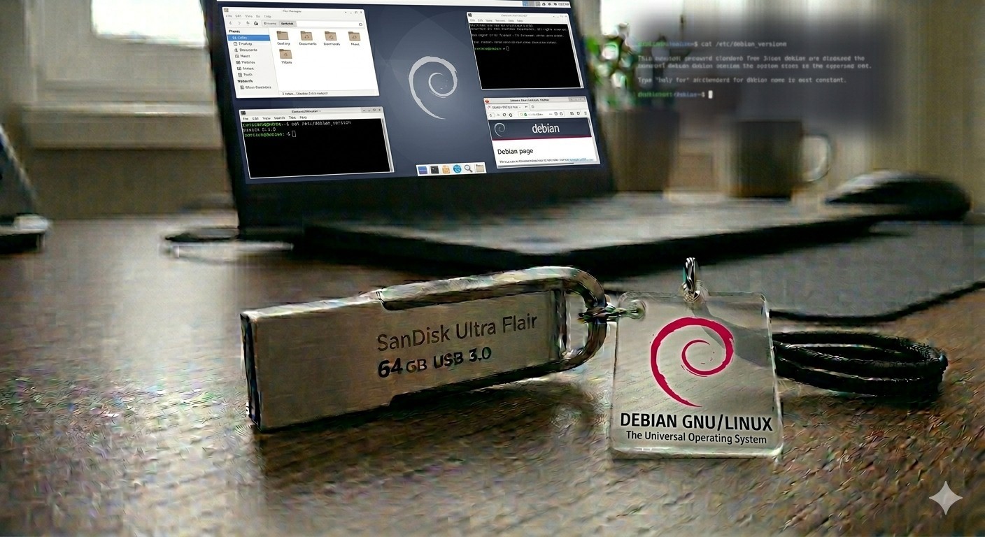 Debian Linux On 64GB USB Drive – General purpose Linux