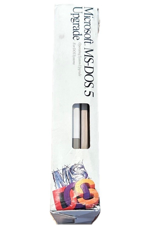 Microsoft MS-DOS 5 Operating System Upgrade 3.5″ Software floppy disks SEALED