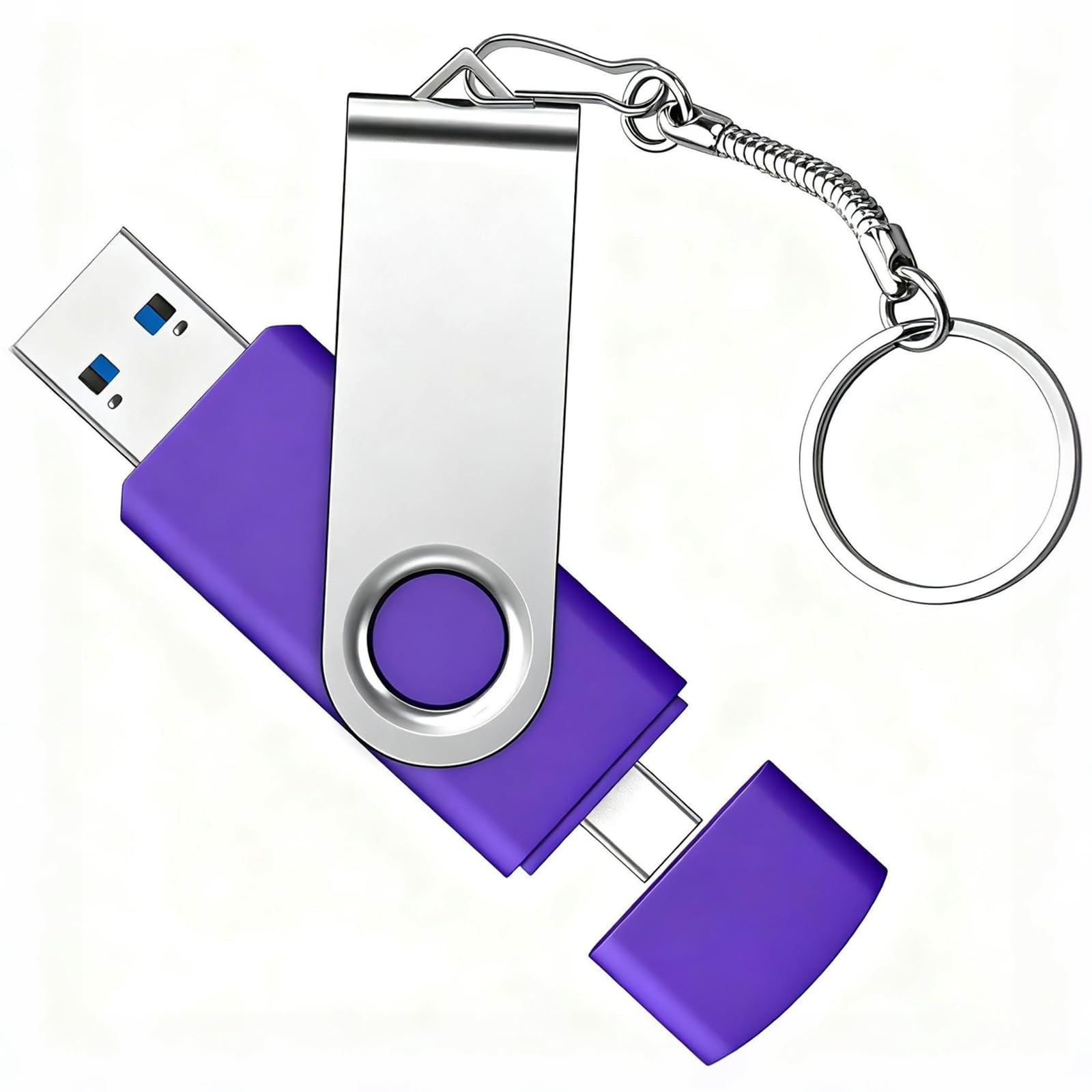 AGECASH 128GB USB-C Dual Flash Drive 1 Pack | 2-in-1 USB A + Type C Flash Dri…