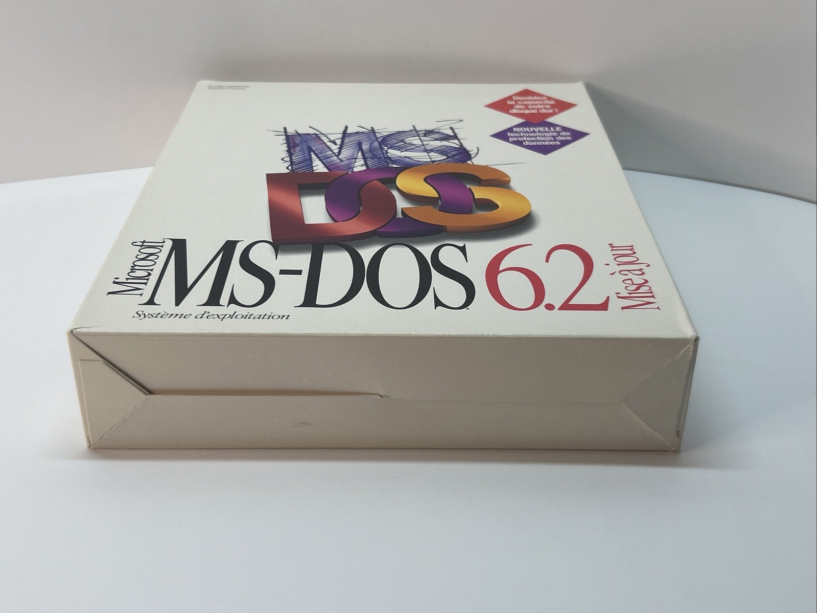 Microsoft MS-DOS 6.2 Upgrade – Big Box With 3.5″ disks – FRENCH