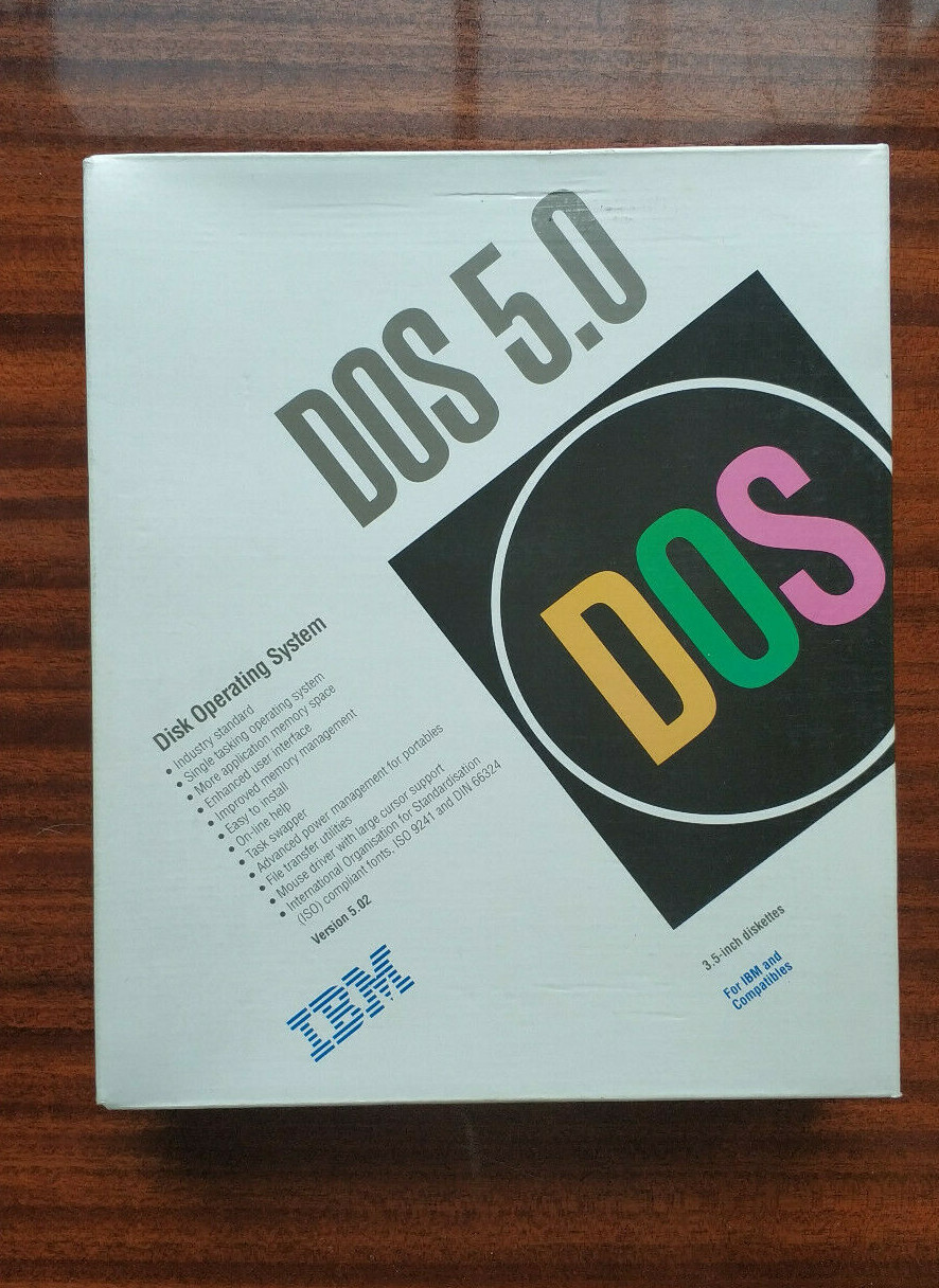 MS DOS 5.0 IBM 3,5″ HD IBM and Compatibles (1992)