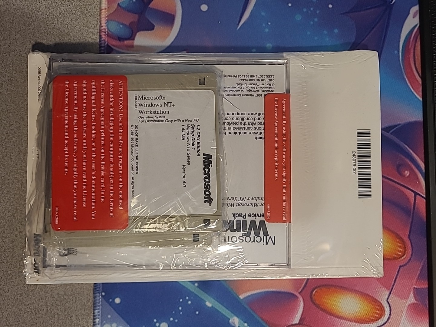 Microsoft WindowsNT Workstation v4.0 3.5″ Floppy and CD