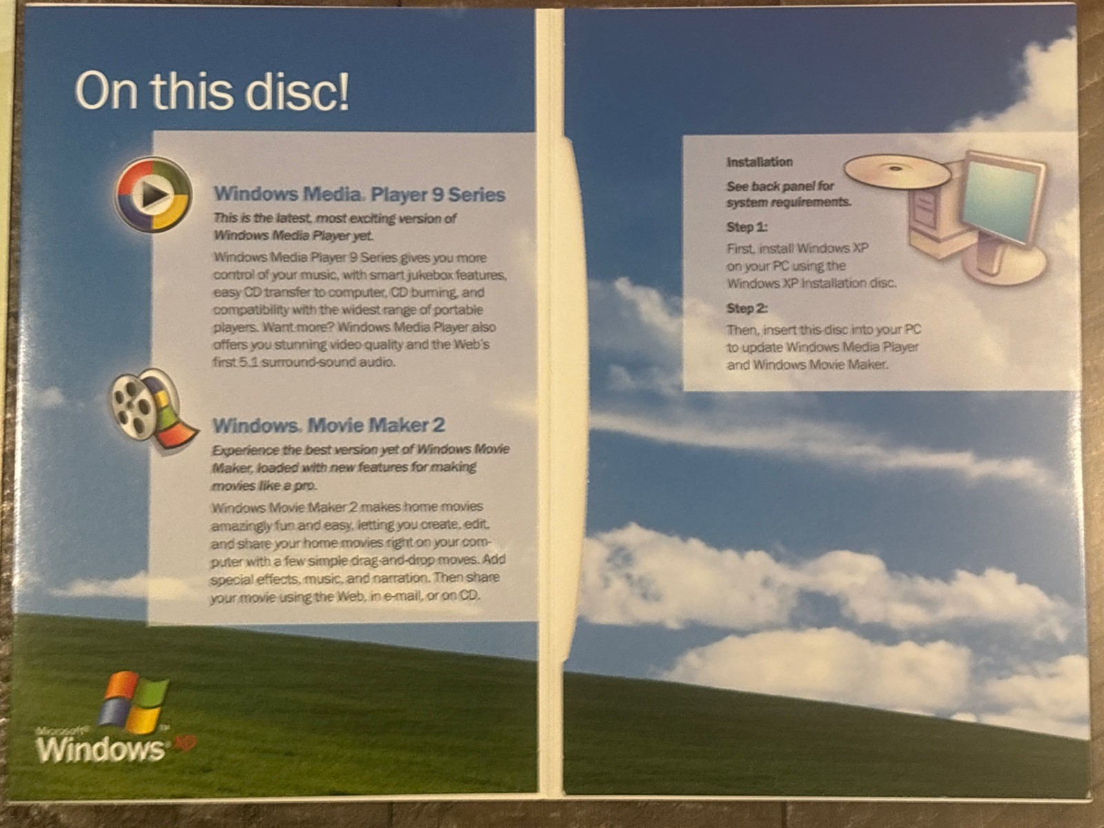 Vintage 2002 Microsoft Windows XP Home Edition Upgrade CD SP1 Full Retail Box!