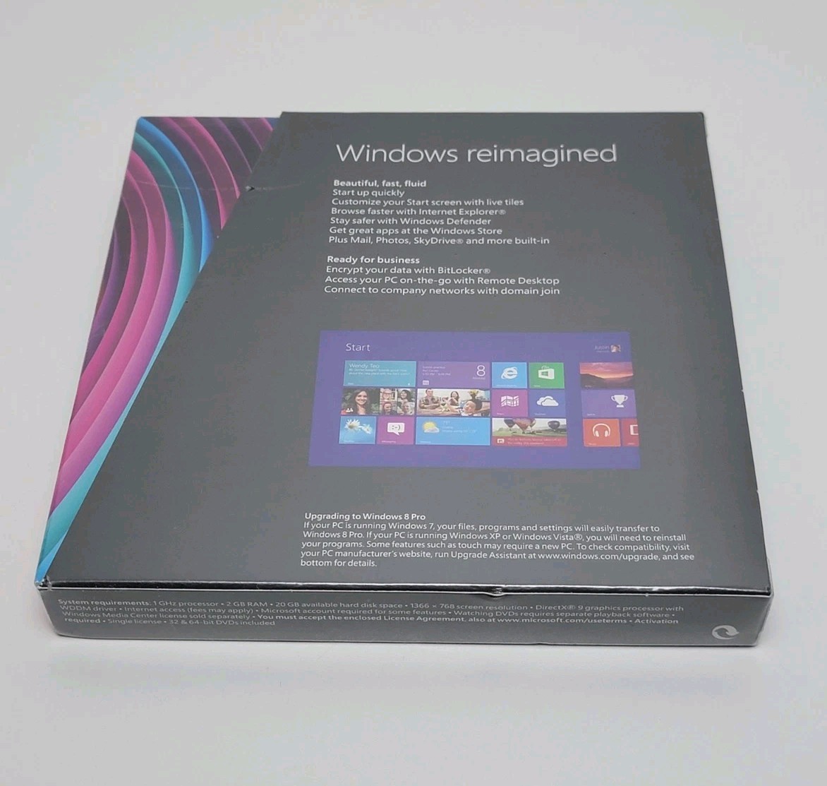 Microsoft Windows 8 PRO Full 64 32 Bit English VUP DVD NEW SEALED