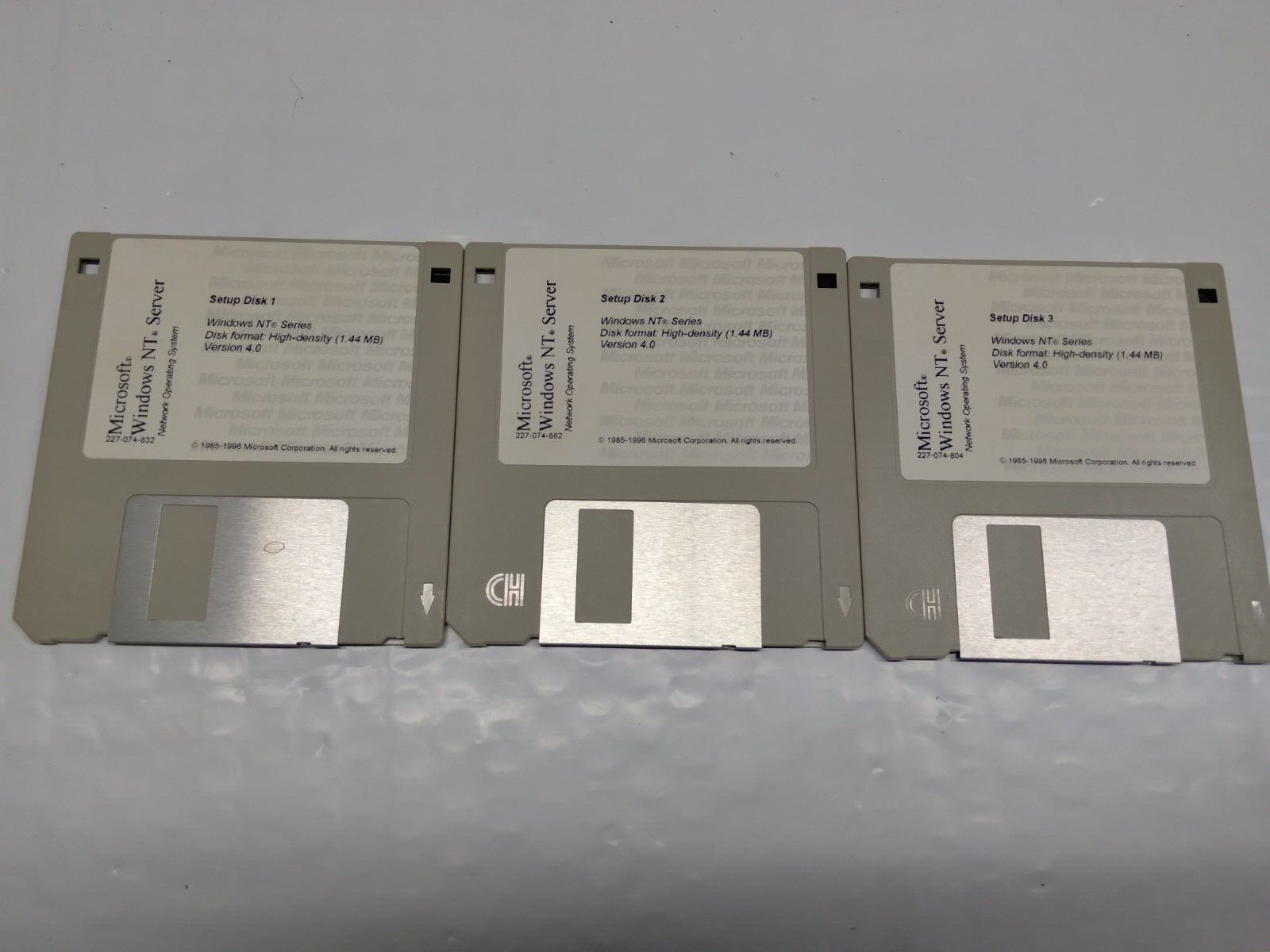 Microsoft Windows NT Server 4.0 disk 1, 2, 3- disk only