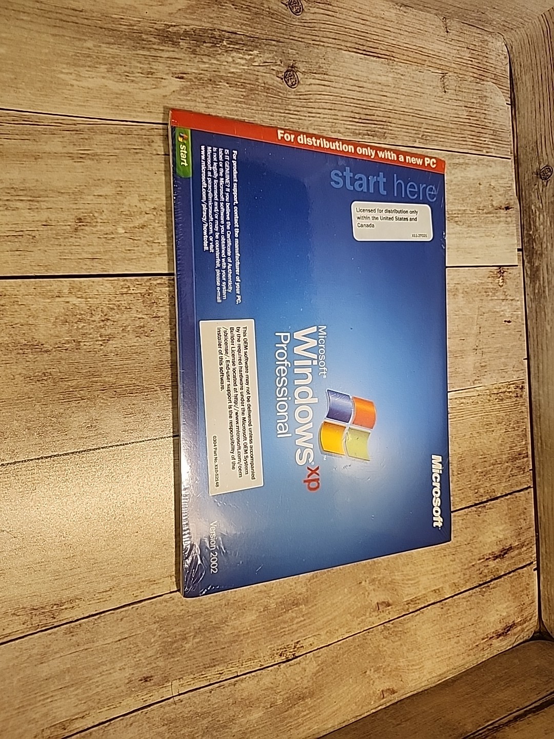 Windows XP Professional Sealed No Serial Number