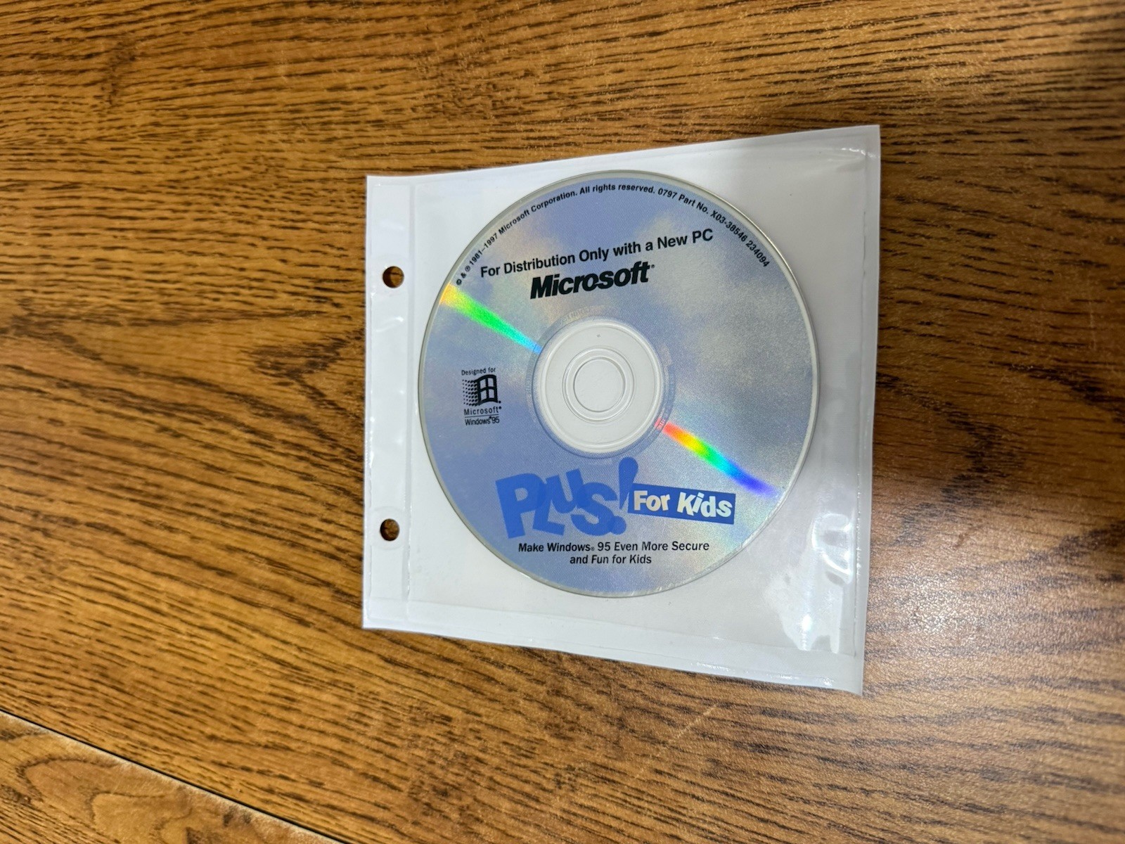 Microsoft Plus! For Kids Windows 95 1997 w/Manual Clean Retro Software Rare