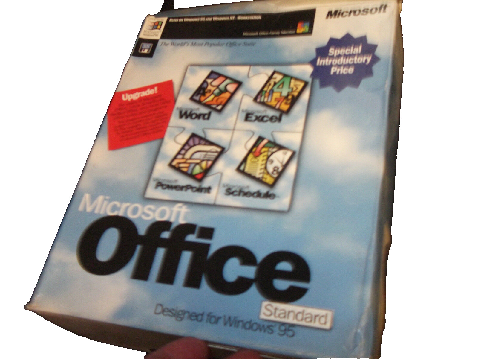 MICROSOFT WINDOWS OFFICE STD 95 UPG VINTAGE SOFTWARE 3.5″ DISKS LAST ONE QTY-1