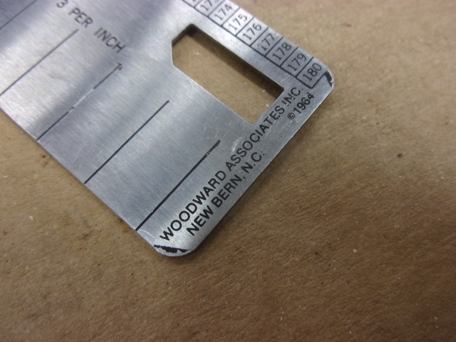 Vtg COMPUSOFT No. 6064 18″ Ruler Template Paper Caliper Geometric Architect USA