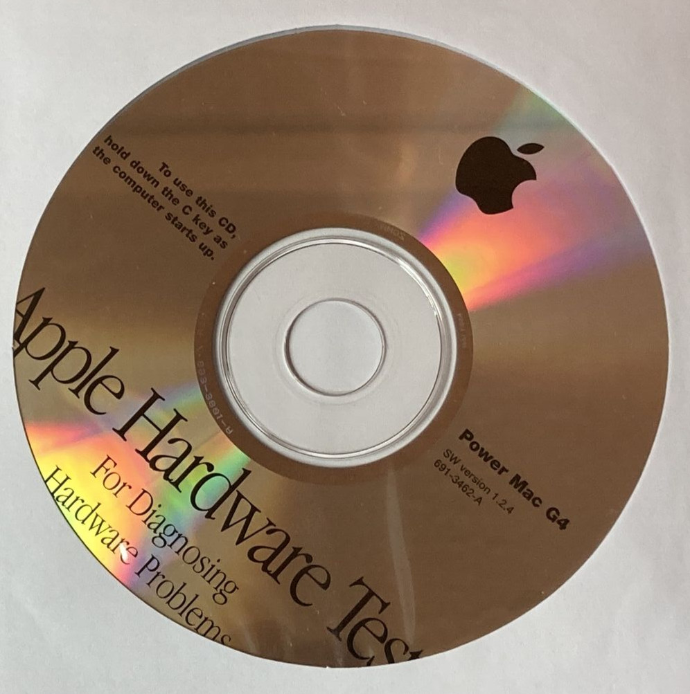 Apple Hardware Test CD Disc for Power Mac G4 SW Version 1.2.4
