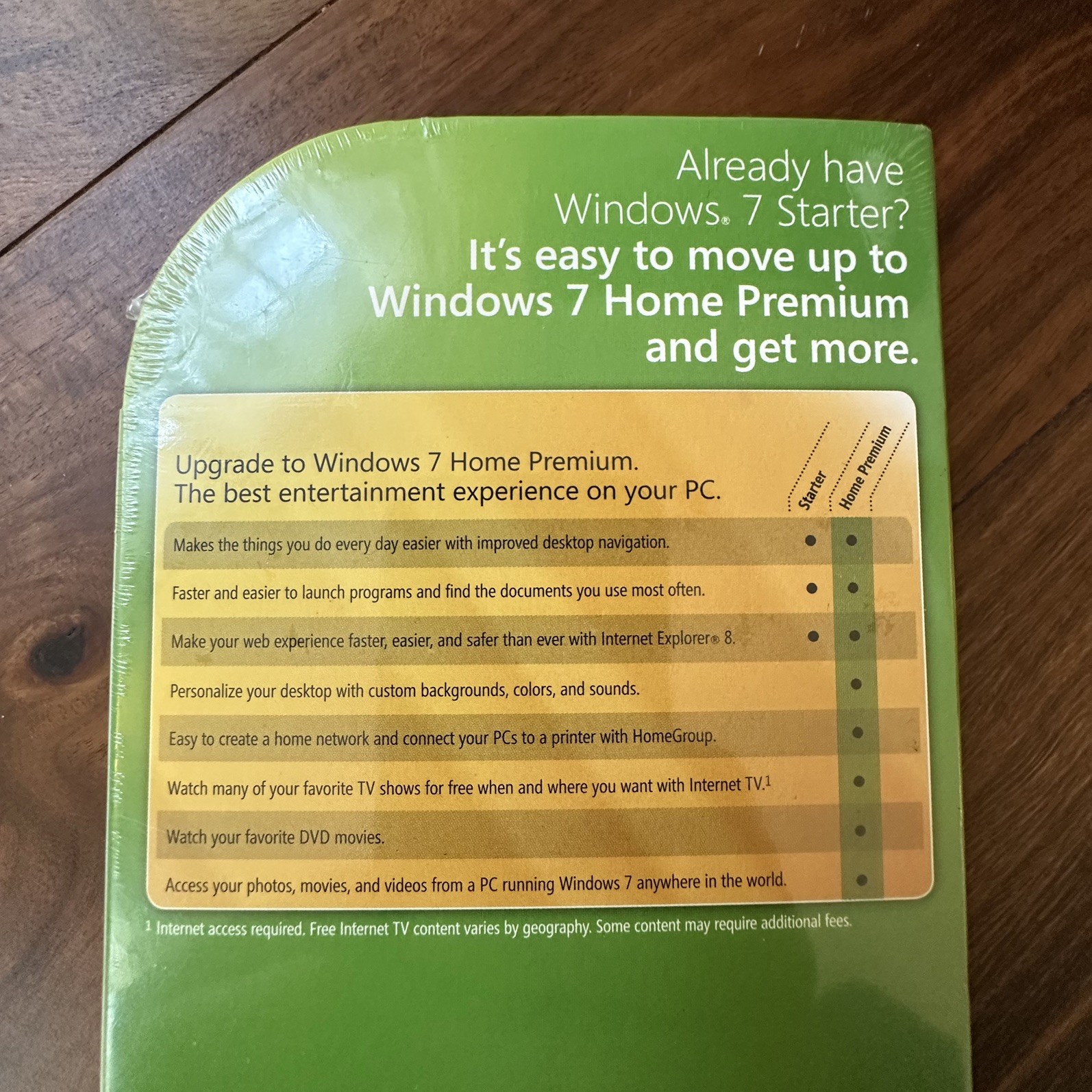 Microsoft Windows 7 Home Premium Upgrade Factory Sealed Complete in Box