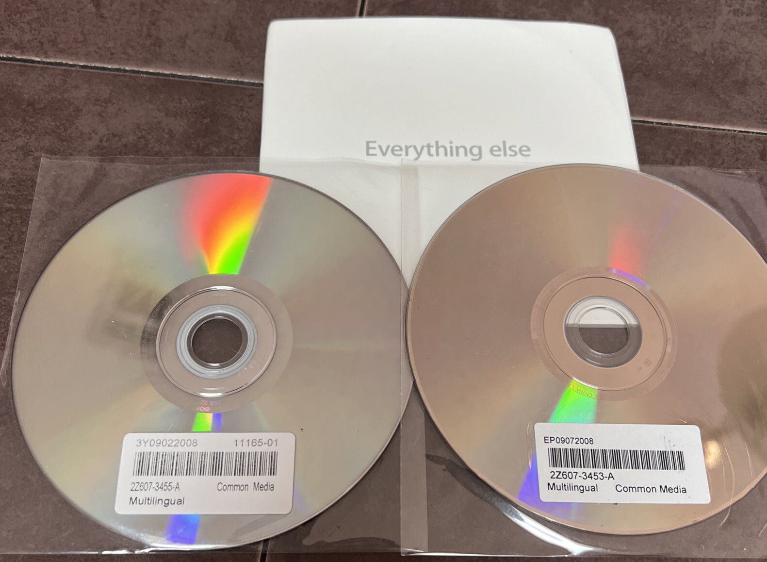 Mac Computers OS X Install Disc 1 & 2 Version 10.5.4 2008 Model 3A152