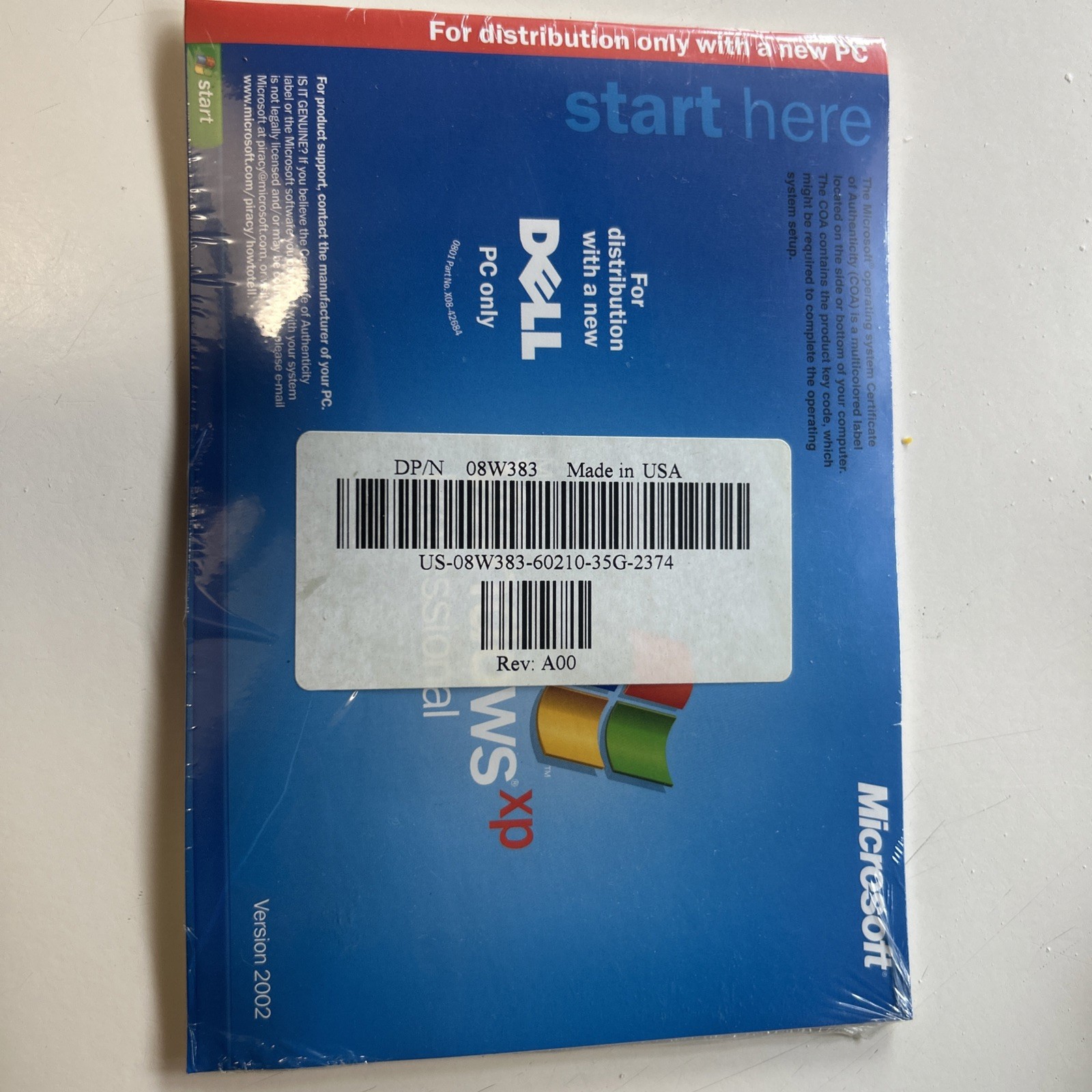 MICROSOFT WINDOWS XP PROFESSIONAL SERVICE PACK 2 REINSTALLATION CD w key