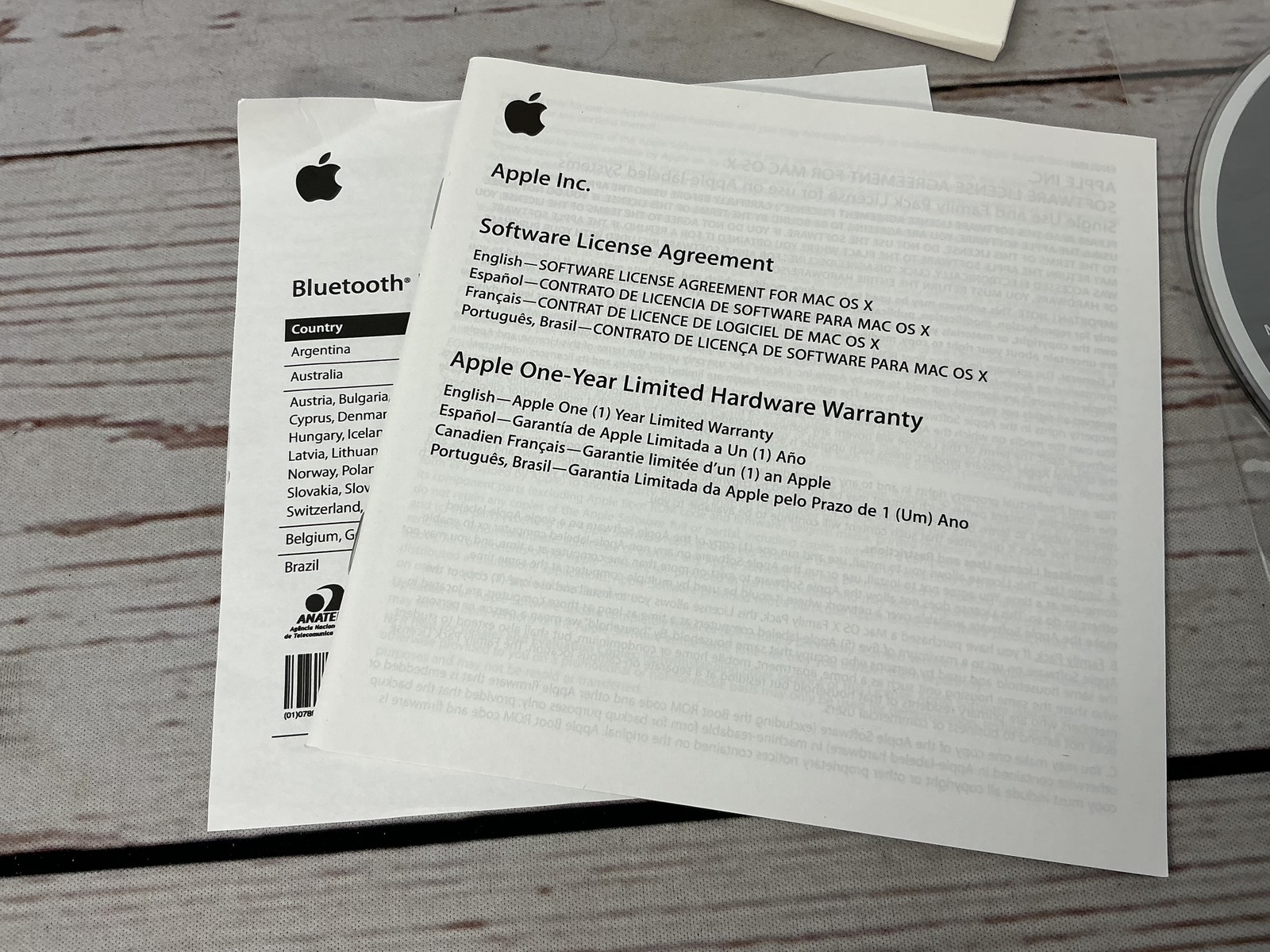 Apple Mac OS X 10.5.2 Leopard iMac Install Discs 1 & 2 Software Kit w/ Stickers