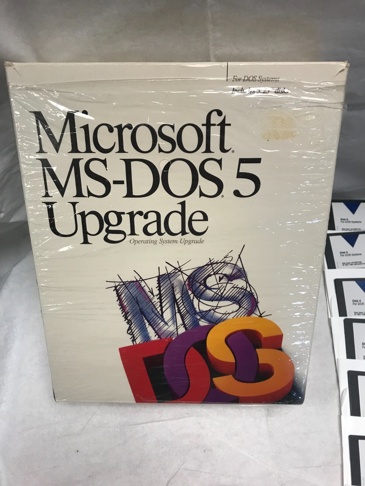 Microsoft MS-DOS 5 Upgrade Manuals & 5.25″ disks – VG; Complete