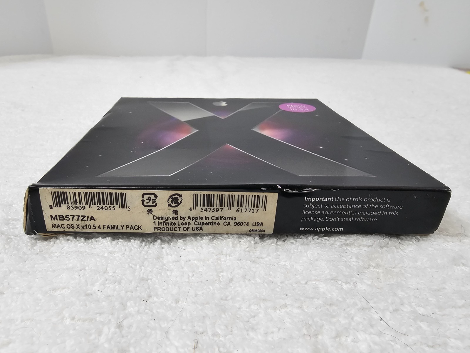 Apple Mac OS X Leopard 10.5.4 Install DVD Family Pack w Manual & Original Boxing