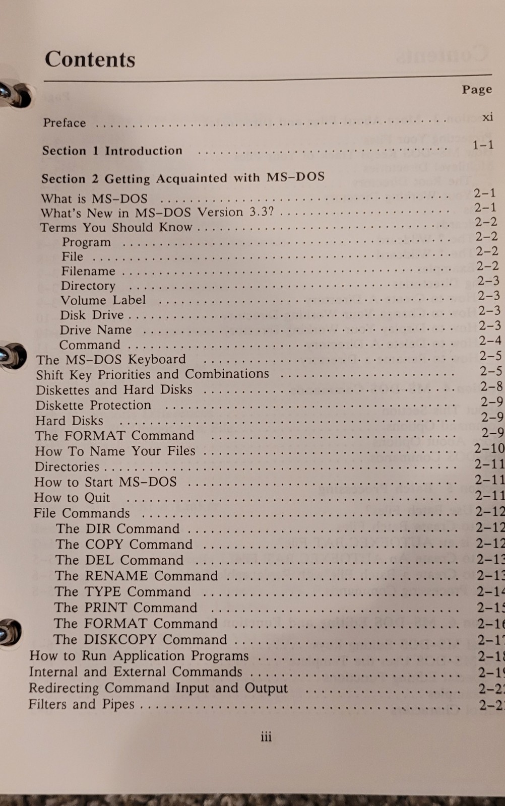1988 MS-DOS 3.3 User Guide 1st Printing NEC Advanced Personal Comp Floppy Disks