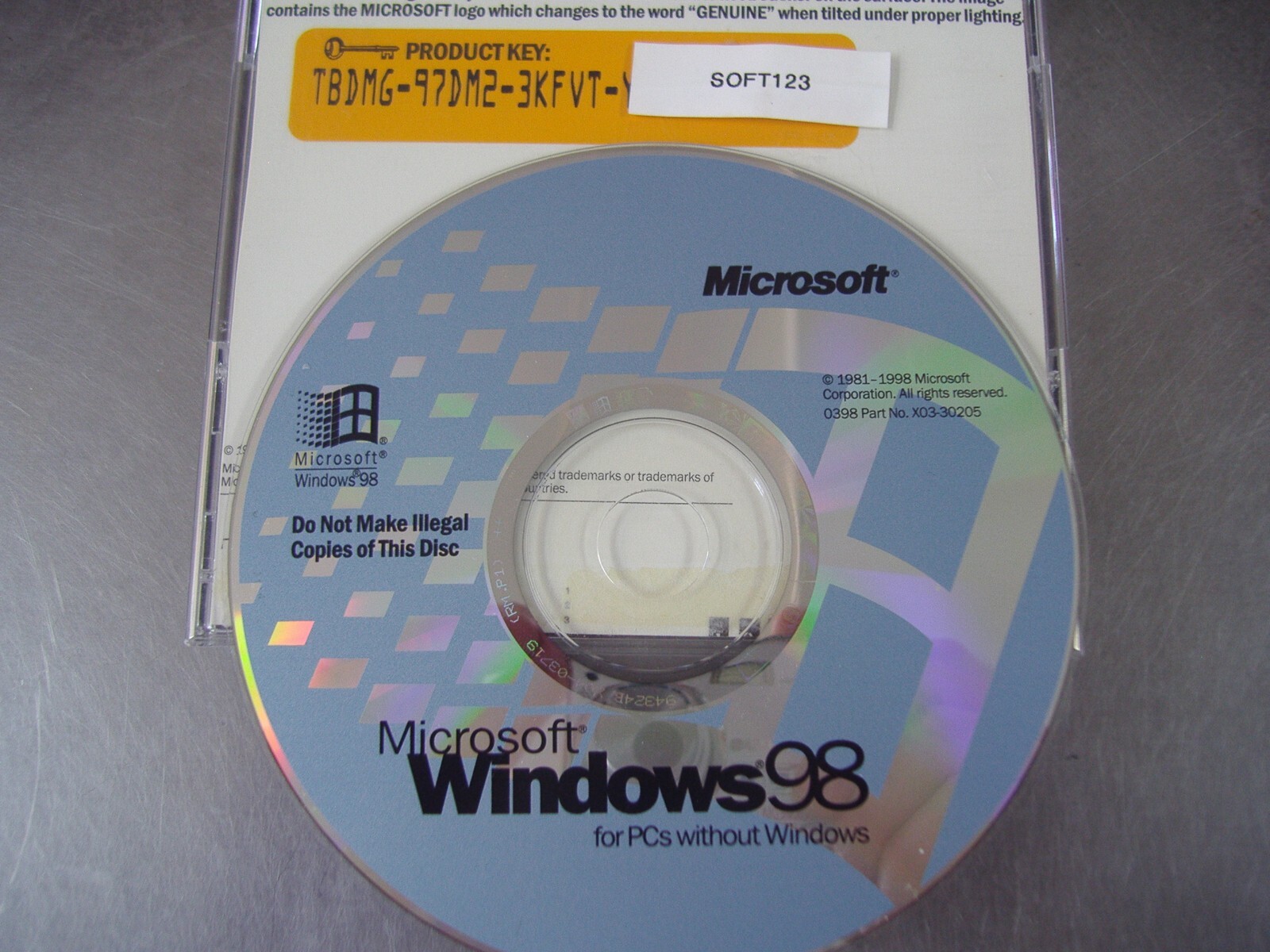MICROSOFT WINDOWS 98 FULL RETAIL ENGLISH VERSION MS WIN 98 =NEW=