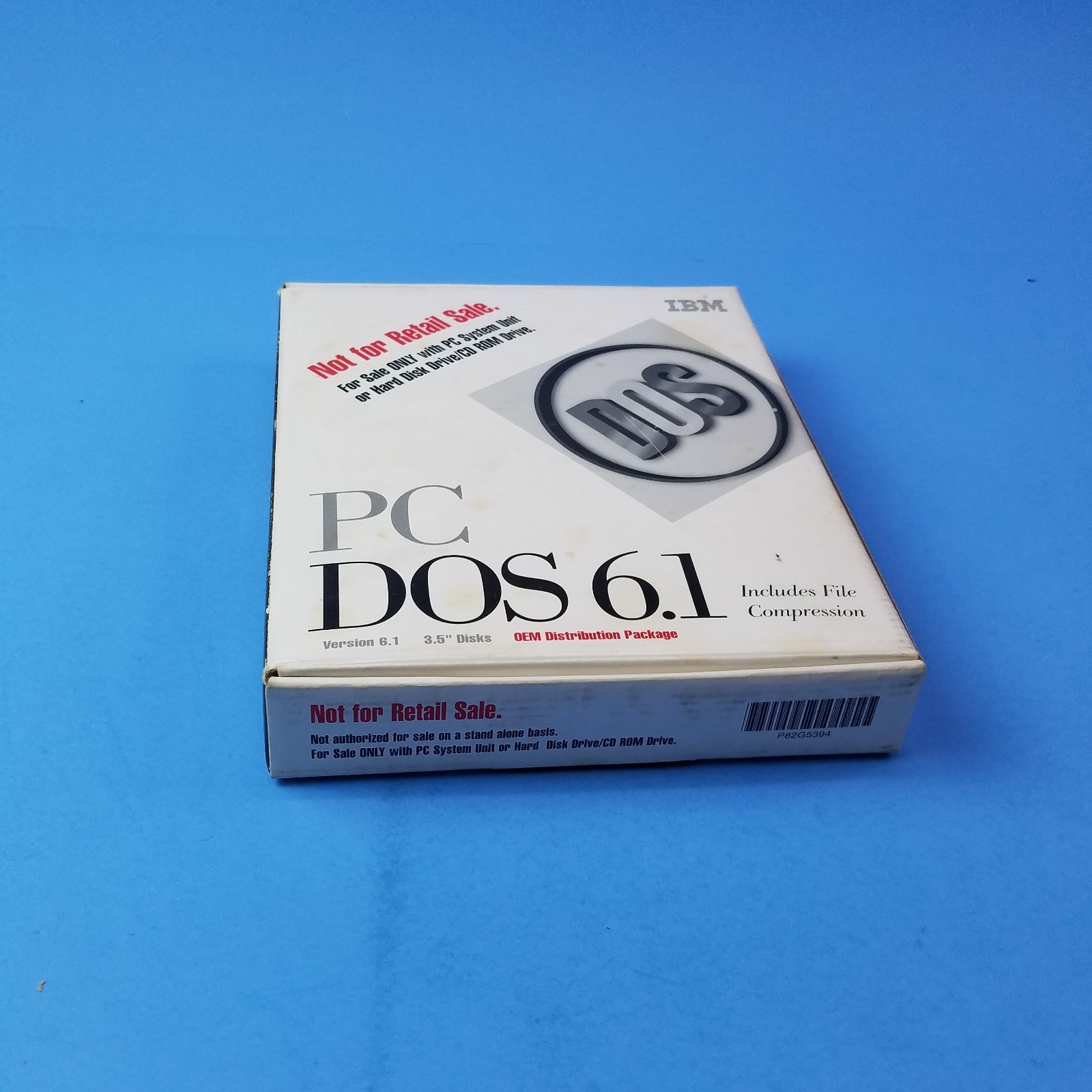 VTG. IBM PC DOS 6.1 Software Operating System User manuals 3.5” disk in box