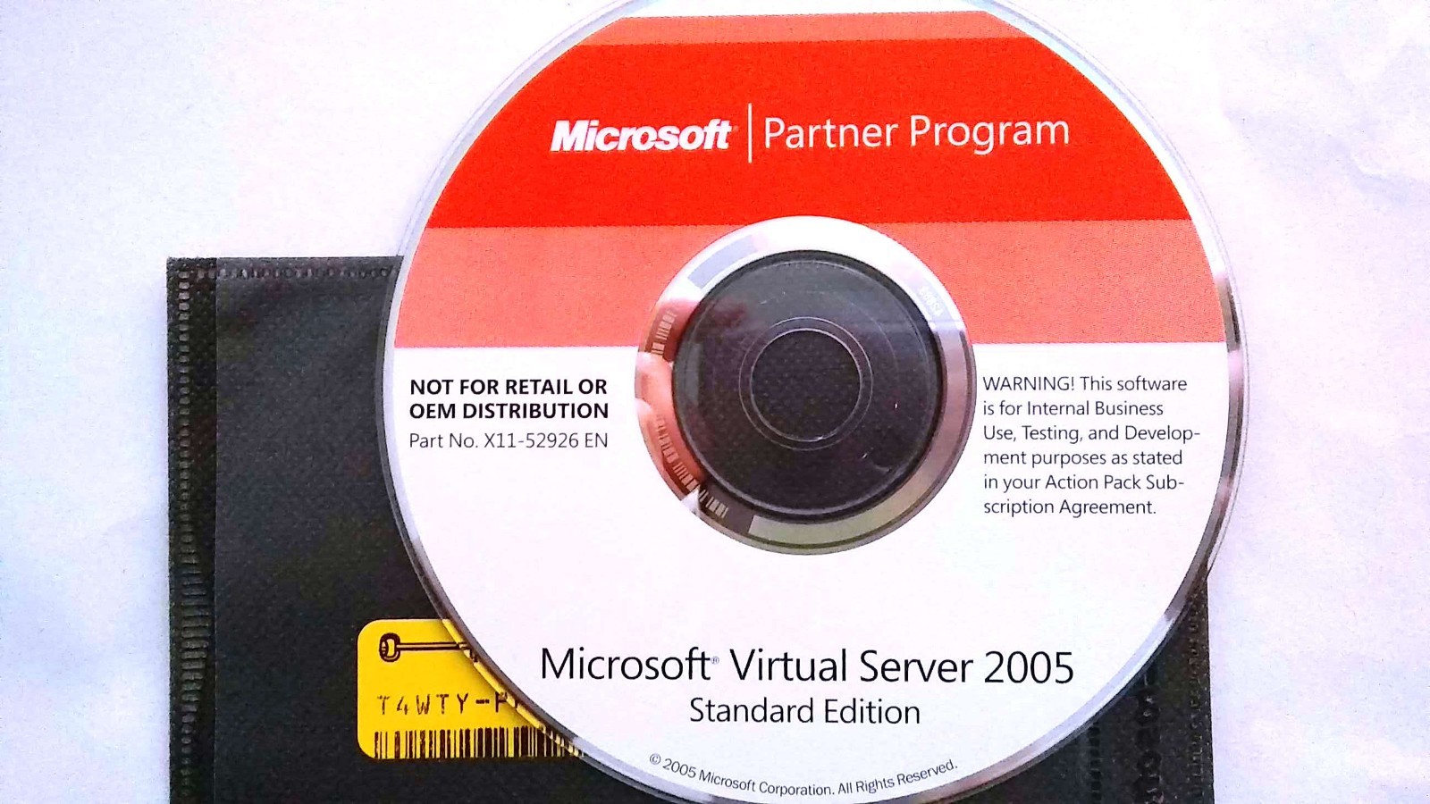 Microsoft Virtual Server 2005 Standard Edition w/ Product Key & License