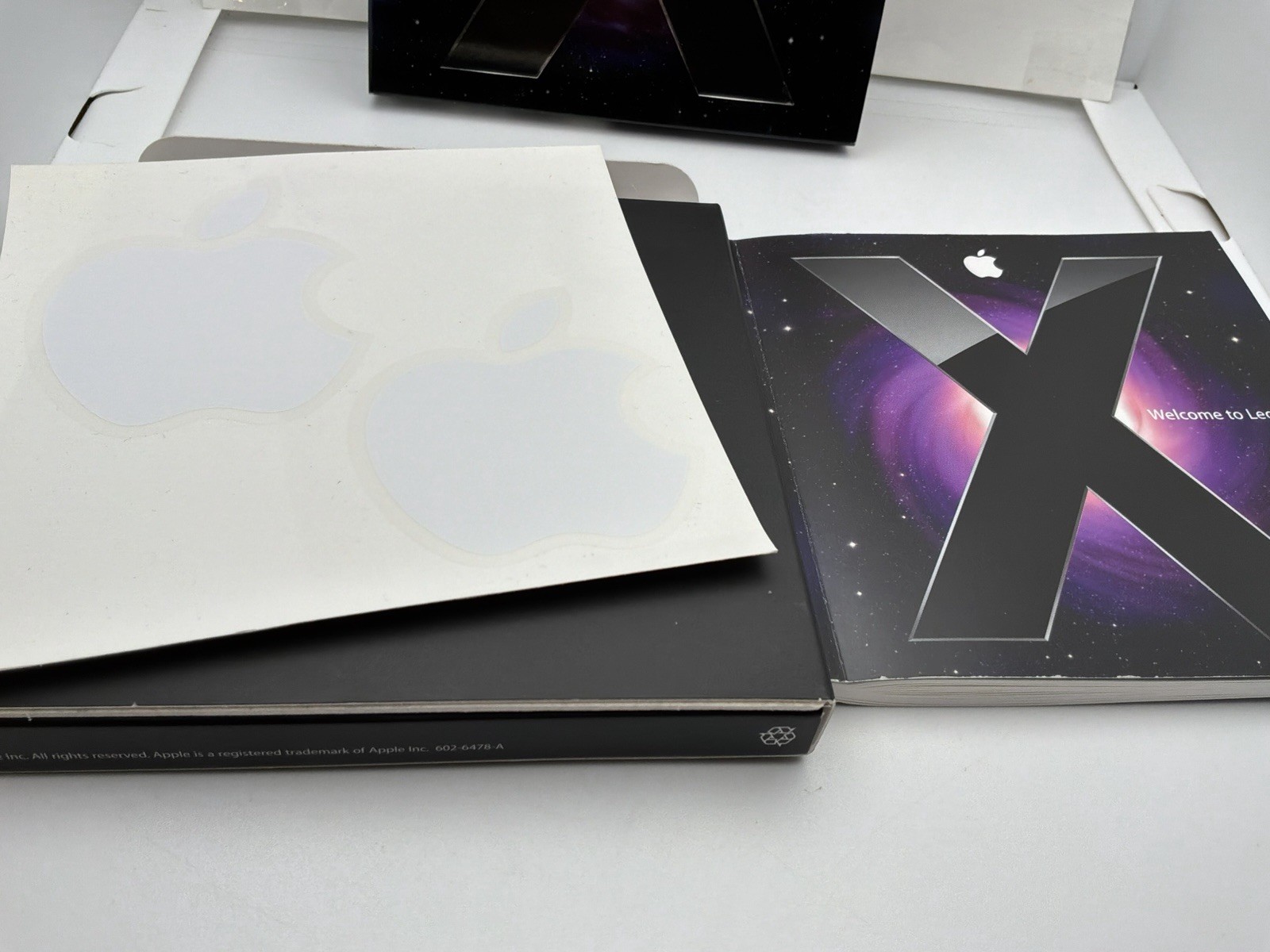 Apple Mac OS X Leopard v10.5.1 Retail Install DVD Original Box Manual Stickers