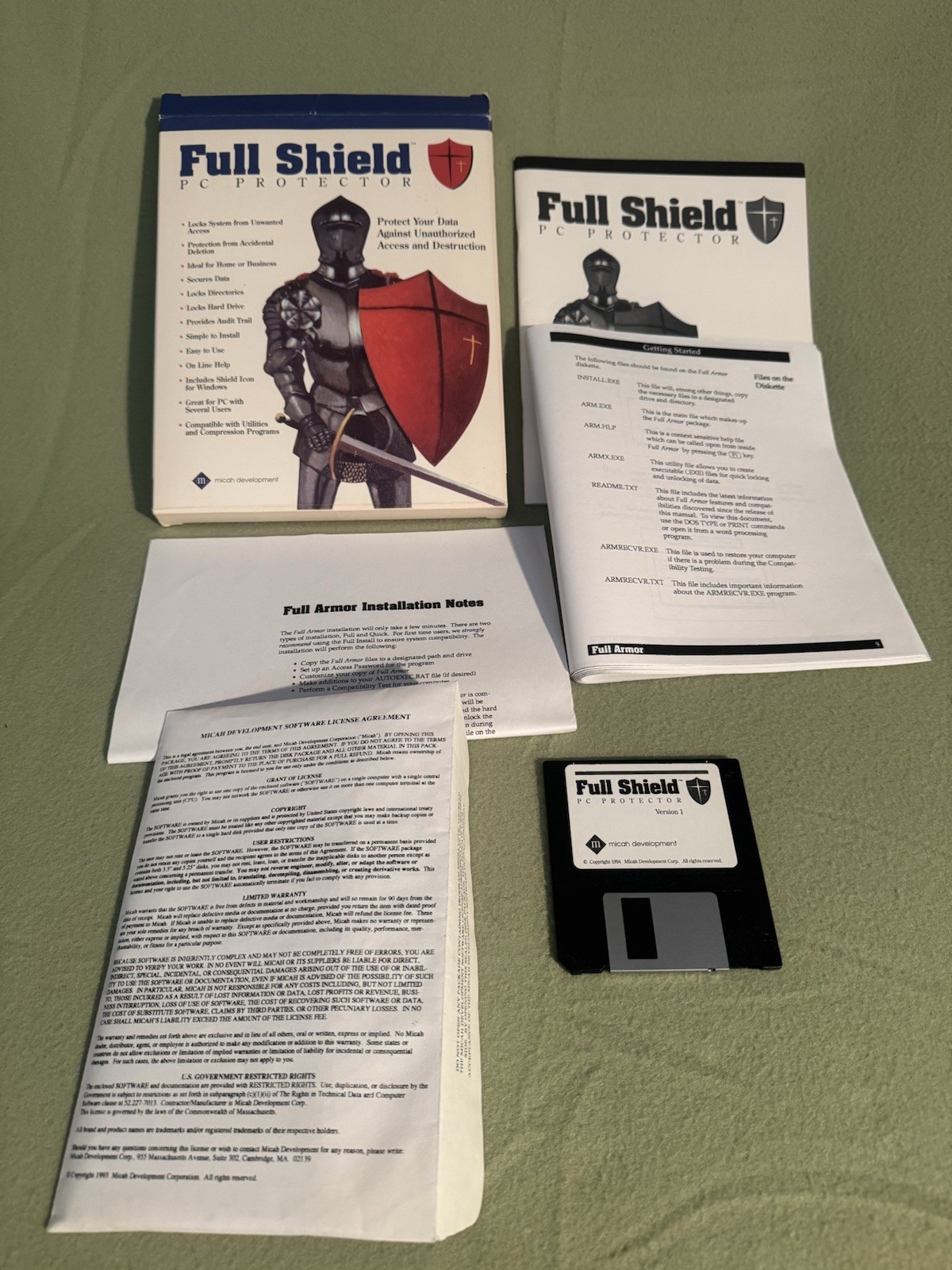 Vintage 90s Windows Software Lot More Fonts Pc Protection Full Armor & Shield